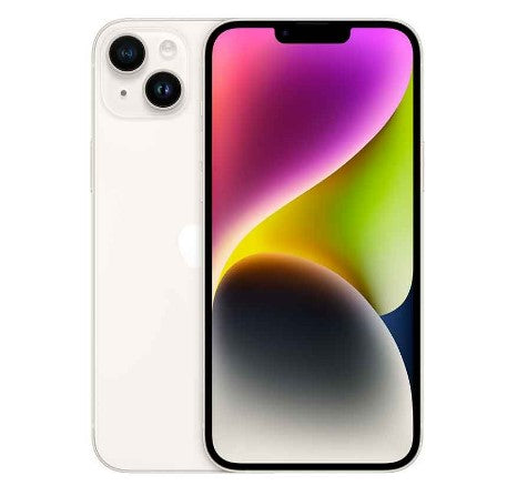 Apple iPhone 14 128GB (Starlight) - Unlocked Smartphone with 5G, Super Retina XDR Display & A15 Bionic Chip - Perfect for Travel, Work & Social Media