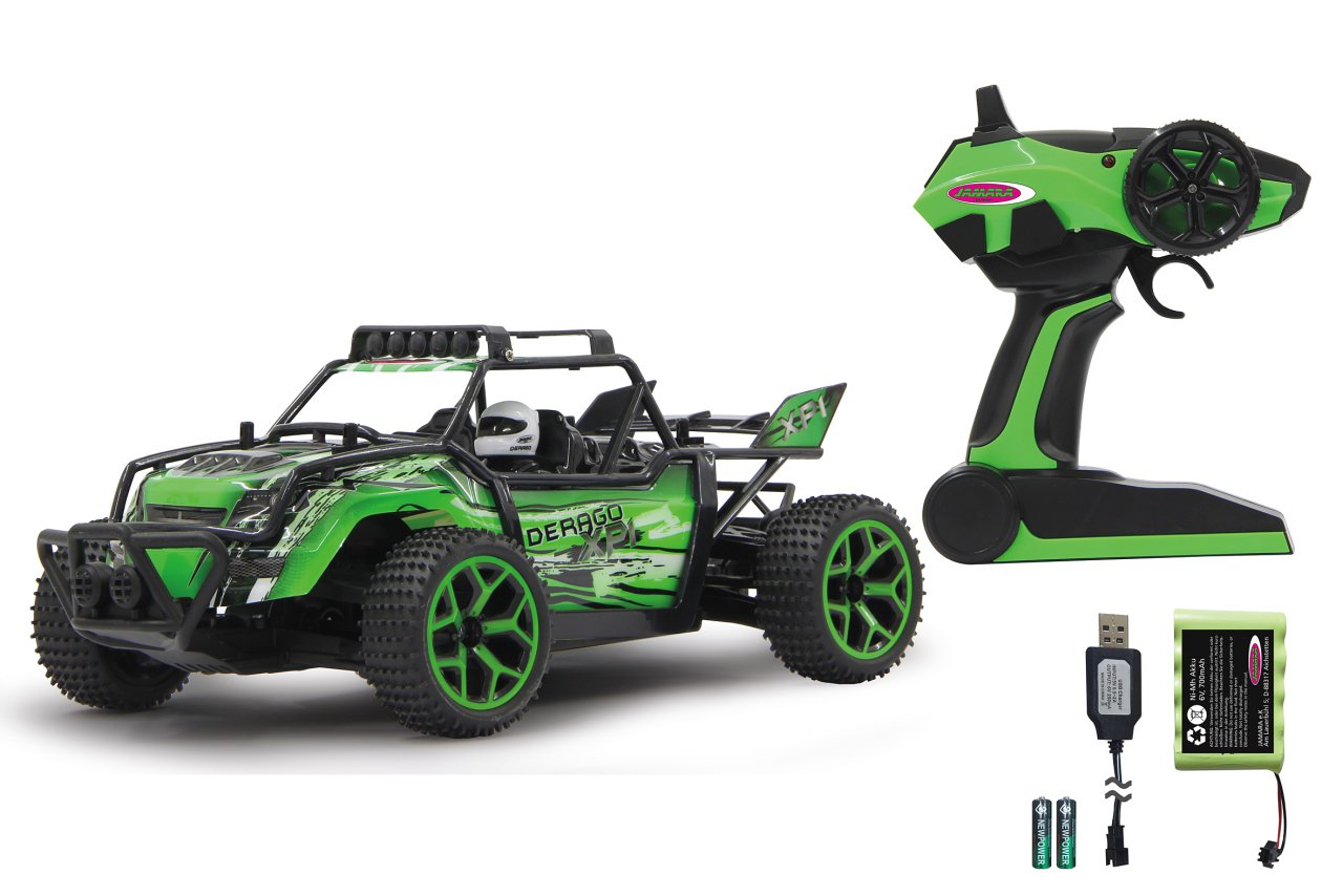 Jamara 410012 2.4GHz Derago XP1 4WD Remote Control Car - High Speed RC Off-Road Vehicle for Kids & Adults, Perfect for Outdoor Racing & Backyard Driving