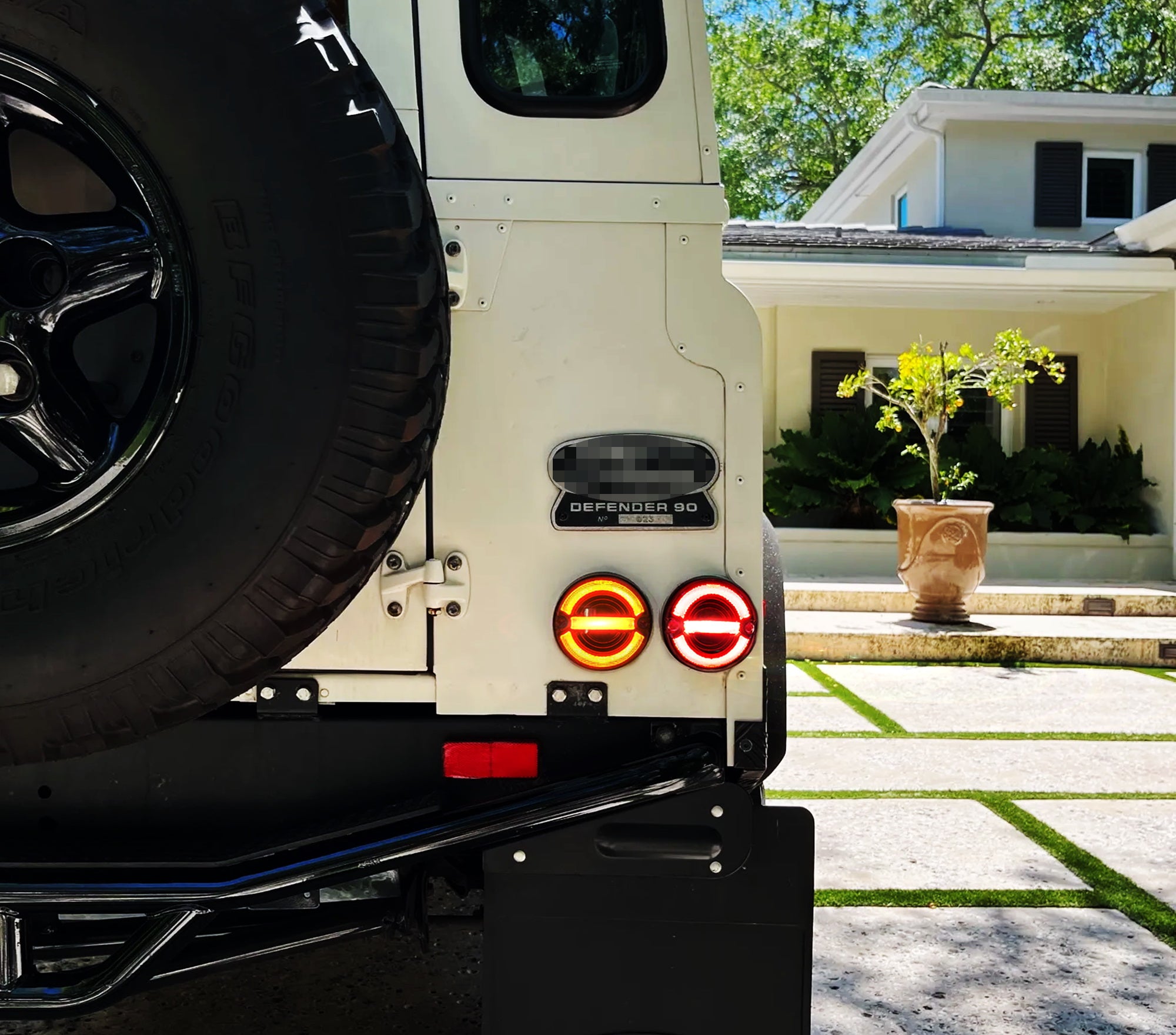 Land Rover Defender LED Upgrade Kit - 8pc Full LED Light Set with Clear/Amber/Red Lenses (95m Range) | Off-Road Lighting for Adventure & Night Driving