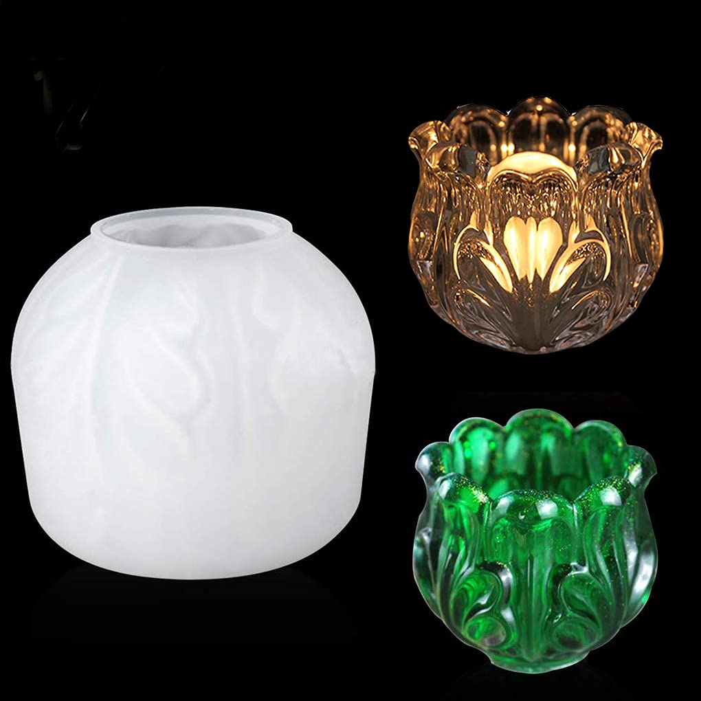 Premium Silicone Resin Molds for Epoxy Casting - Crystal Cup, Jewelry Box, Flower Pot, Pen Holder DIY Craft Molds (Ideal for Candle Making, Soap Crafting & Jewelry Display) - Perfect for Home Decor, Wedding Favors & Gift Making
