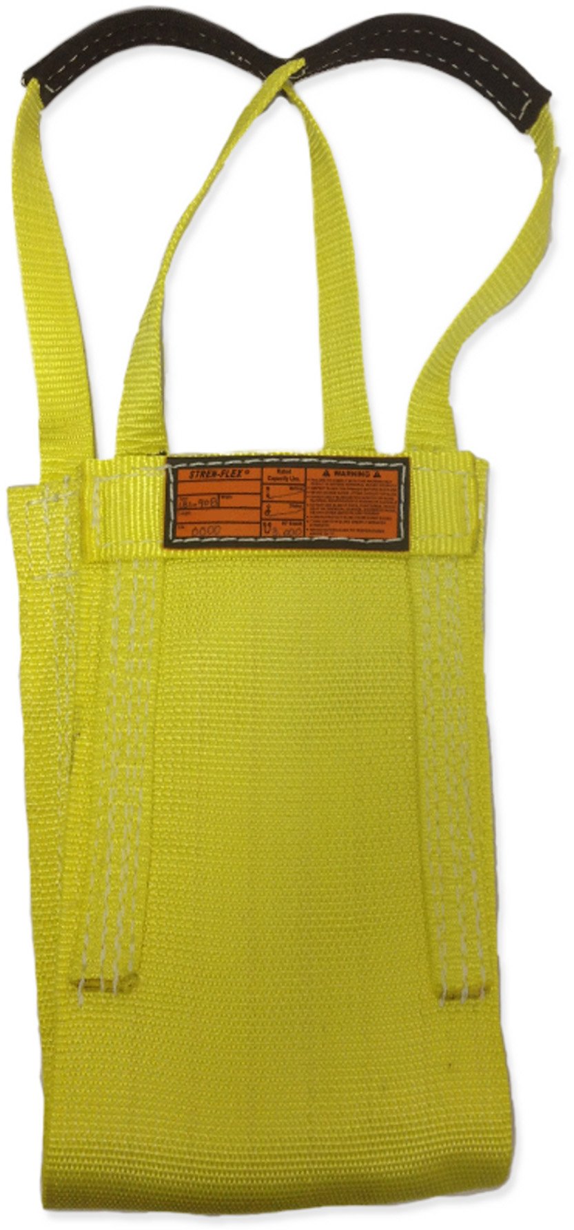 Heavy-Duty Nylon Cargo Basket Web Sling - 6000 lbs Capacity, 12' x 8