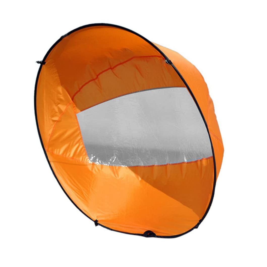 Foldable Kayak Downwind Sail with Clear Window - Portable Kayak Wind Paddle for Inflatable Boats | Kayak Accessories for Fishing, Touring & Water Sports