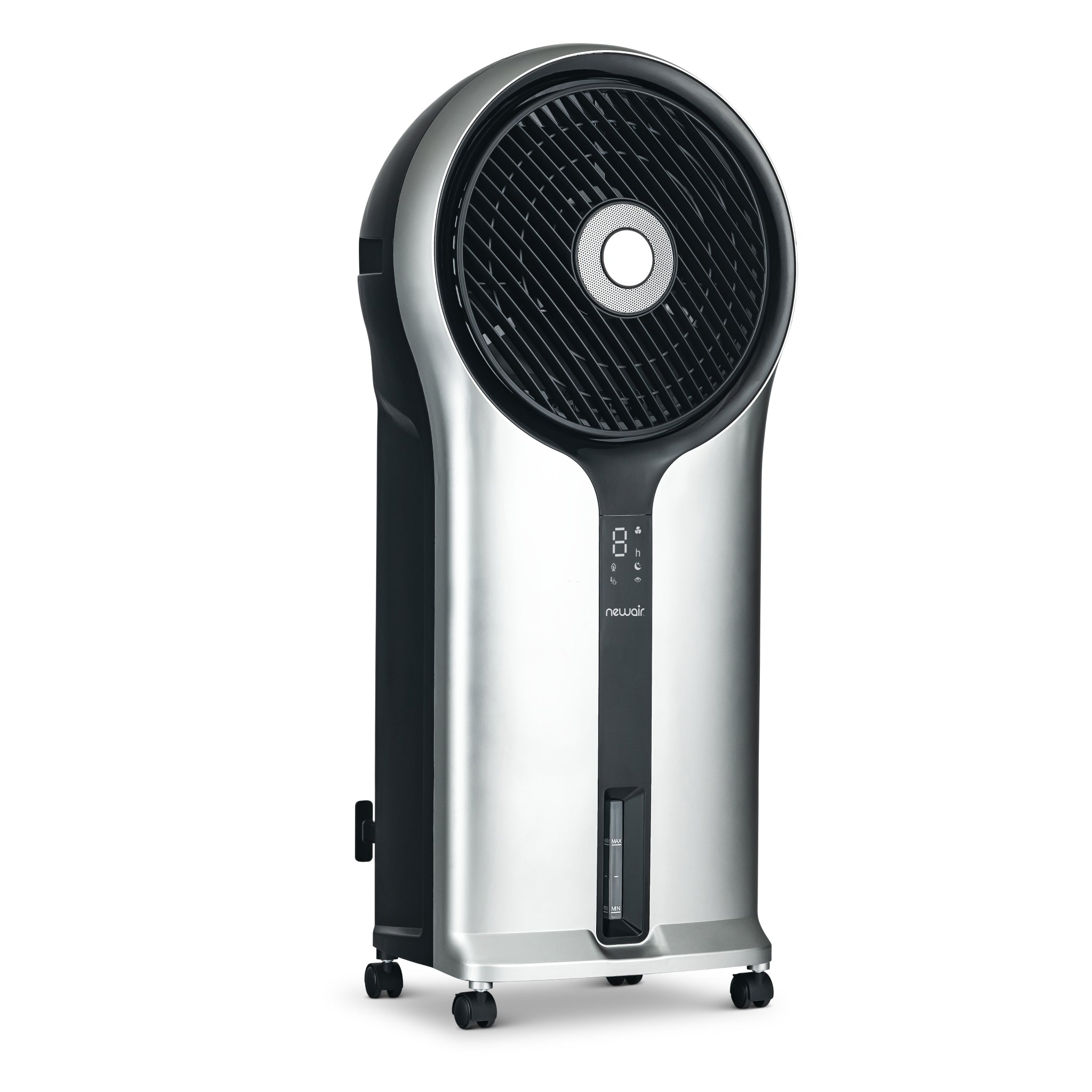 Newair® 470 CFM Evaporative Air Cooler - Portable Cooling Fan with Honeycomb Pad for Home, Office & Outdoor Use - Silver