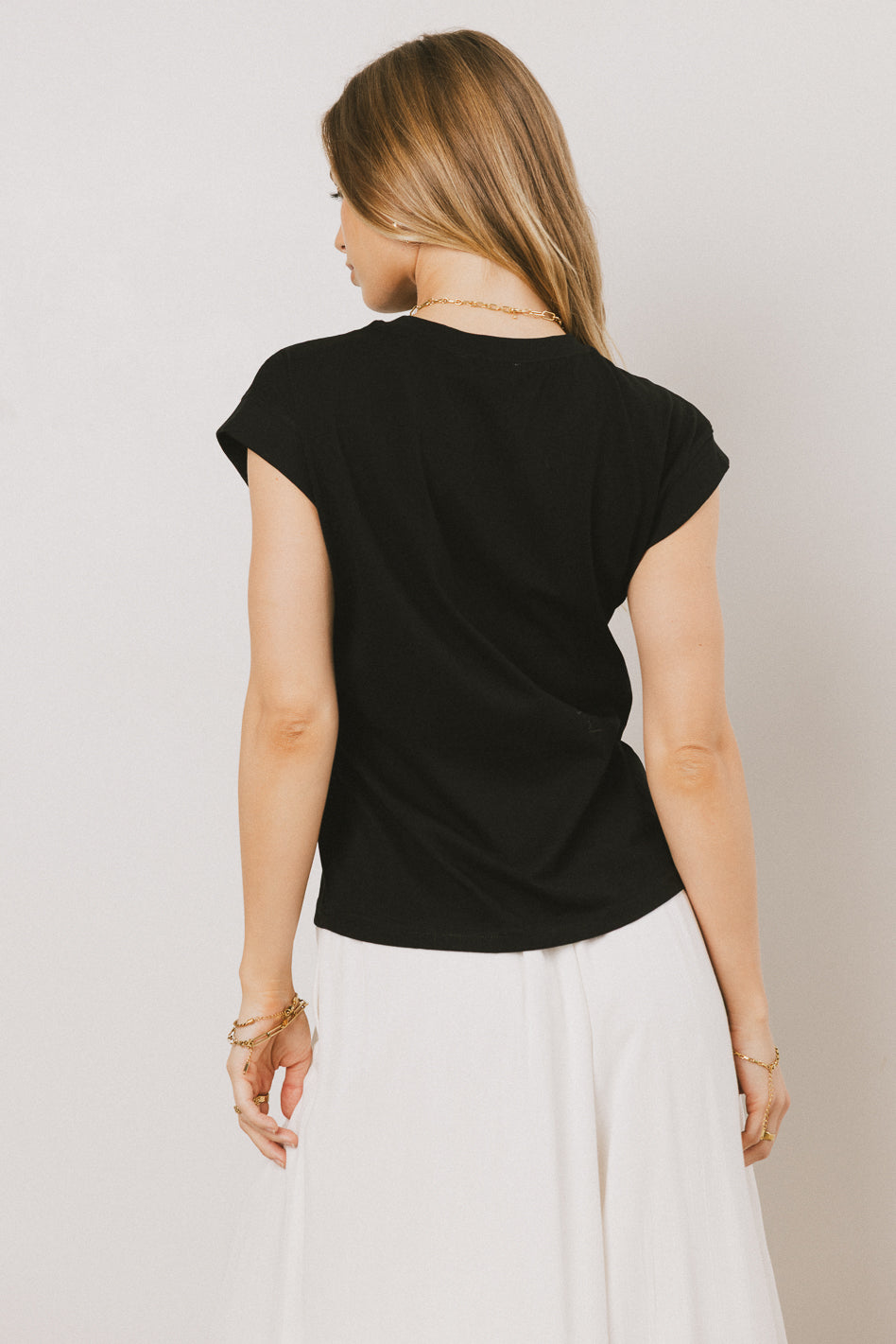 Arlo Women's Black Top - Stylish & Comfortable Casual Shirt for Everyday Wear, Work, and Outings