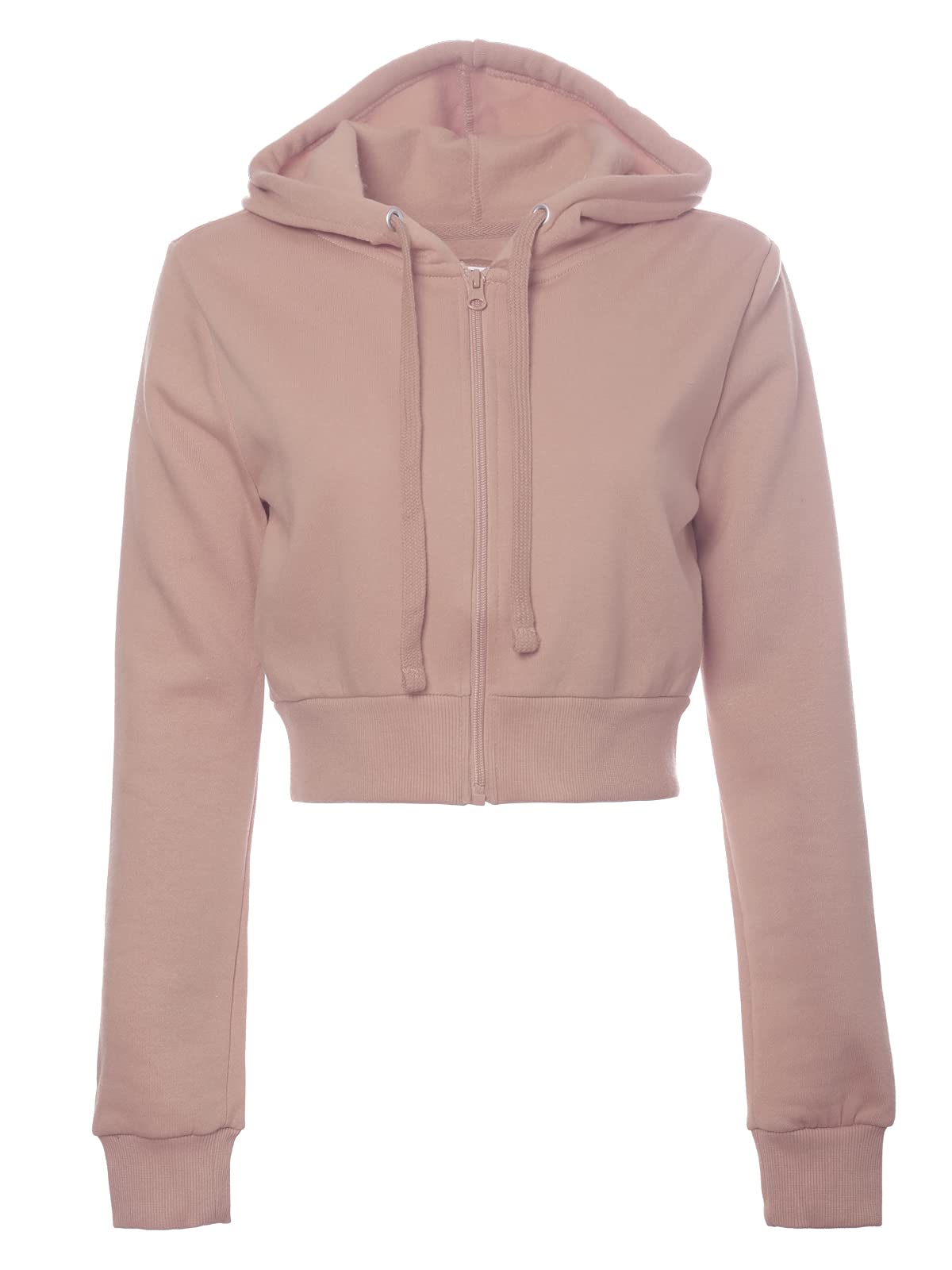 MixMatchy Women's Casual Cropped Hoodie Sweatshirt - Soft Solid Pullover for Lounge, Streetwear & Travel | Comfortable Everyday Wear