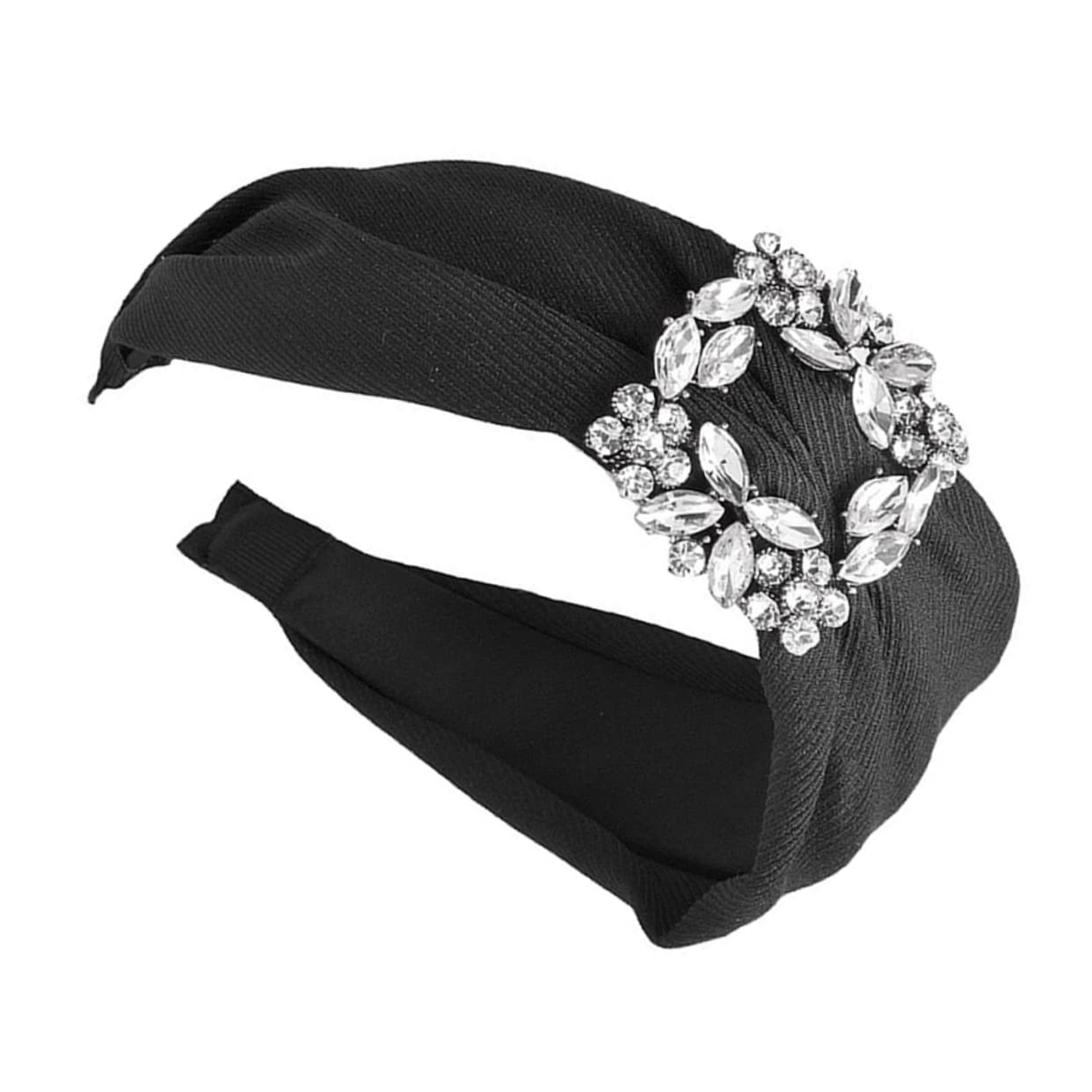 FOMIYES 3 Pack Rhinestone Crystal Headbands for Women - Elegant Elastic Hair Accessories Wide Headband for Parties, Weddings & Special Occasions