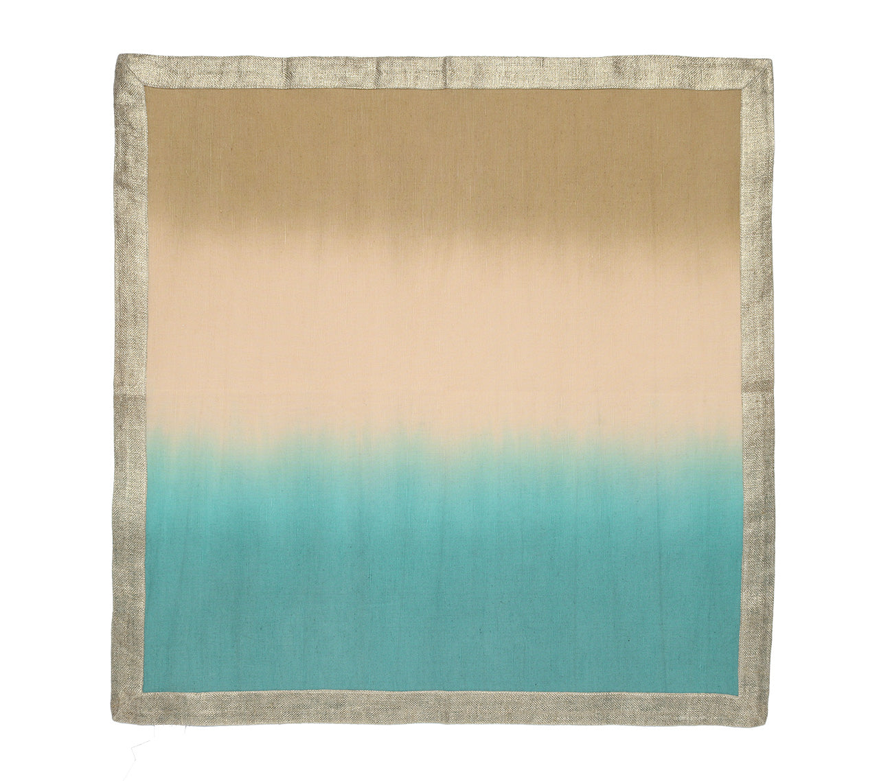 Cool Tone Dip Dye Napkins - Set of 4 Cotton Dinner Napkins for Modern Table Setting, Party Decor & Wedding Reception