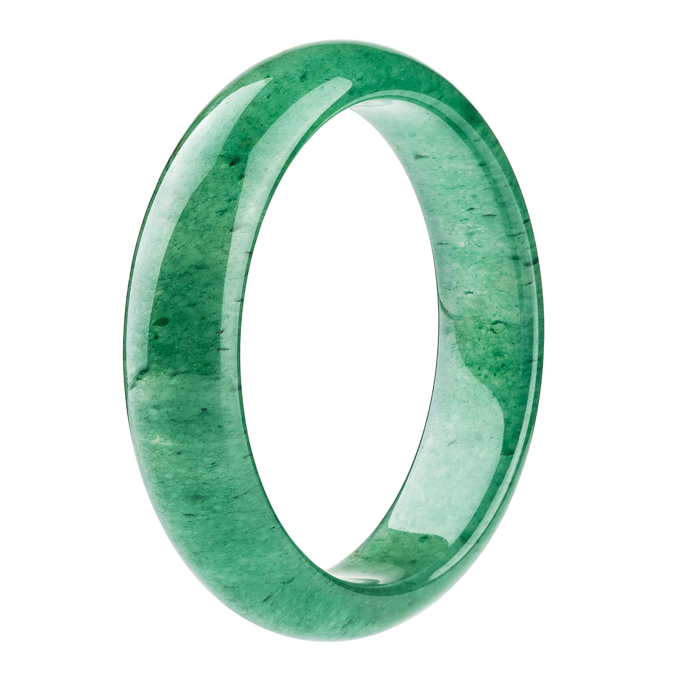 Natural Jade Bangle Bracelet for Women - Elegant Good Luck Gift for Birthday, Anniversary & Special Occasions | Feng Shui Jewelry for Positive Energy & Wellness