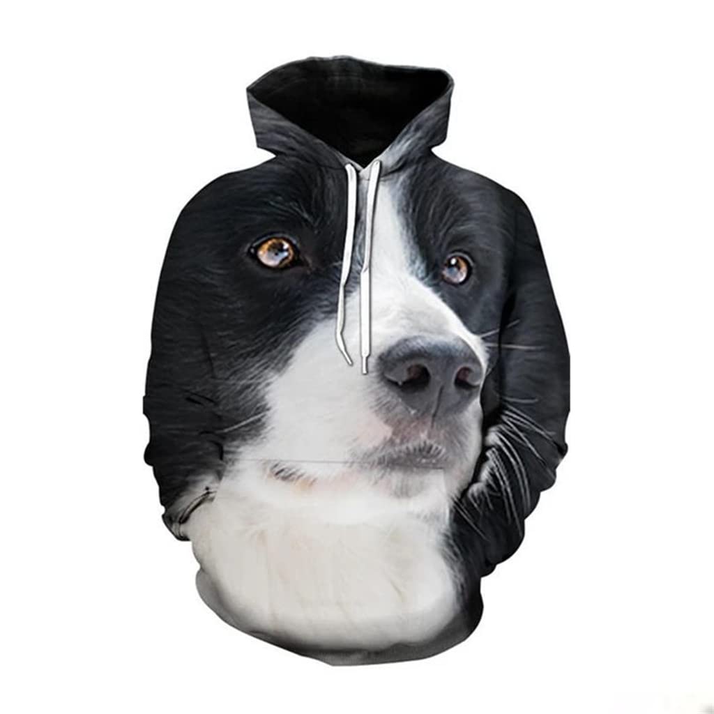 Funny 3D Dog Hoodie - Unisex Animal Print Sweatshirt for Men & Women | Streetwear Fashion Pullover Jacket | Perfect for Casual Wear, Pet Lovers & Outdoor Activities