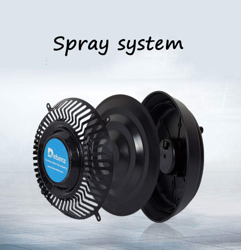 **Powerful Camping Fan with Oscillation - Heavy Duty Quiet Cooling Fan for Bedroom, Commercial, Residential & Greenhouse Use - Floor Standing Pedestal Fan with Humidifying Misting Function**    *(Perfect for Outdoor Camping, Indoor Cooling, Office Spaces, Greenhouses & Hot Summer Days)*