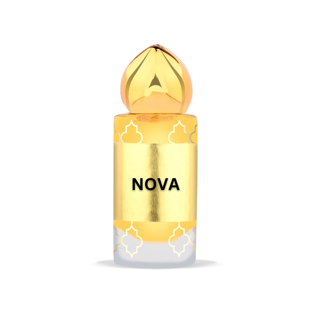 Nova 10ML Men's Traditional Fragrance Perfume Oil - Strong & Long Lasting Attar Ittar (0.33 Floz) | Free Shipping | Perfect for Daily Wear, Special Occasions & Gifts