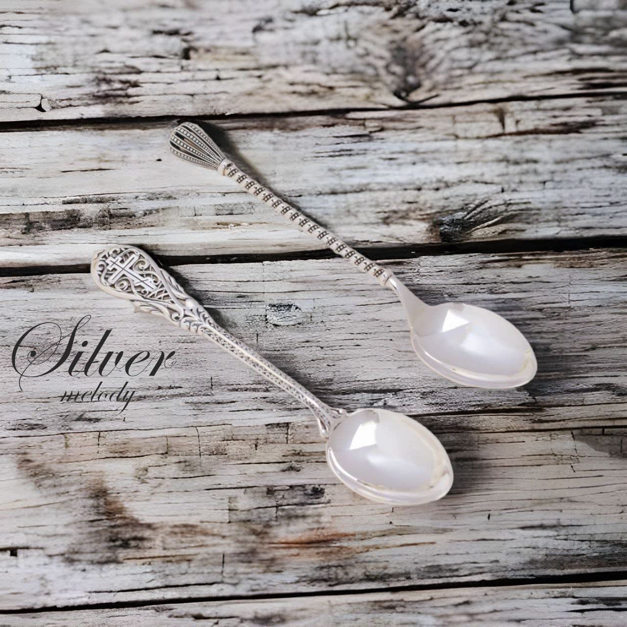 925 Sterling Silver Tea Spoon - Elegant Silver Plated Wedding Spoon Set - Perfect Wedding Gift & Silverware Utensils with Bindweed Design (26g) - Ideal for Bridal Showers, Anniversary Gifts & Formal Dining
