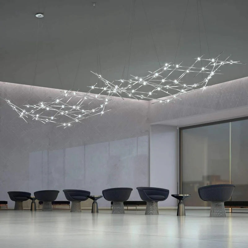 Biko Constellation Ursa Major Chandelier - Elegant Starry Night Ceiling Light Fixture for Bedroom, Dining Room & Living Room Decor