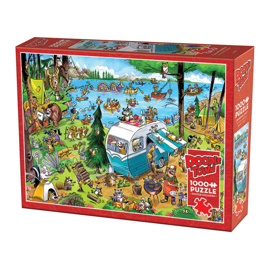 Doodletown: Call of the Wild 1000 Piece Jigsaw Puzzle for Adults - Challenging Wildlife Landscape Puzzle for Family Game Night & Relaxation
