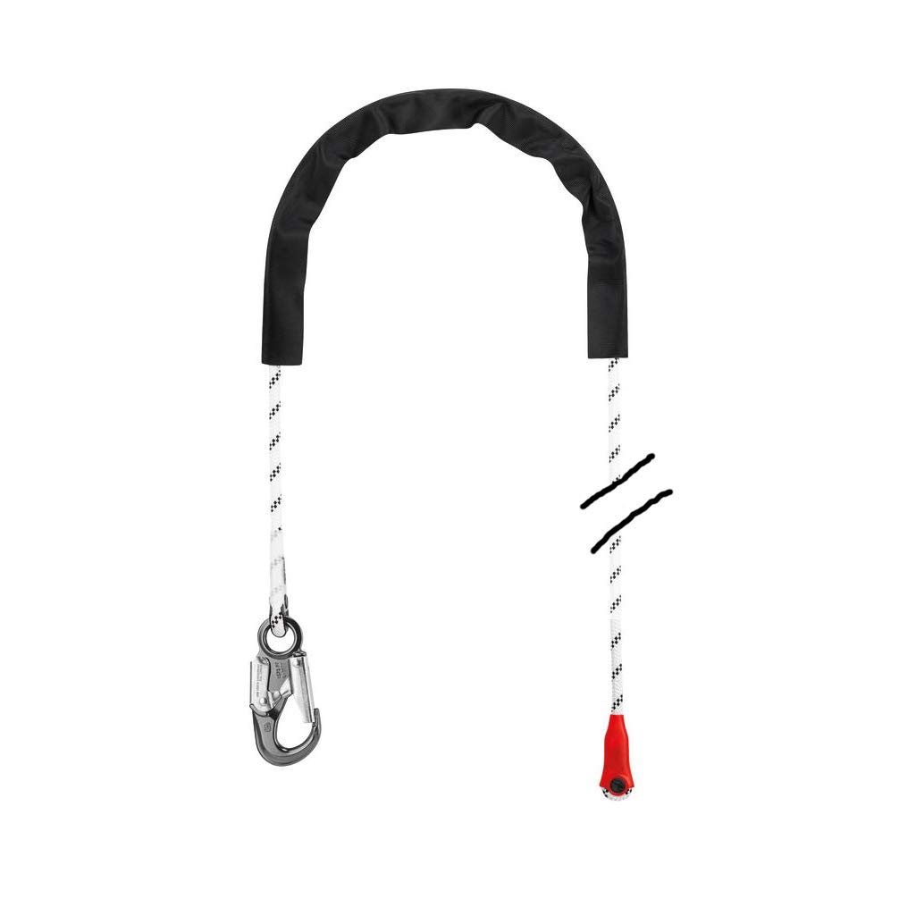Petzl Grillon Hook Replacement Lanyard Rope - 2 Meter (6.56ft) Climbing Safety Gear for Belaying & Rappelling - Durable Outdoor Equipment for Rock Climbing & Rescue Operations