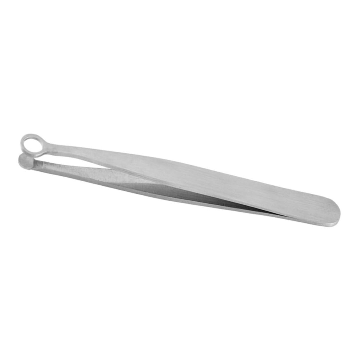 NOLITOY Stainless Steel Nose Hair Scissors & Eyelash Tweezers Set - Precision Trimmer for Nose Hair, Eyebrows & Nails - Silver Grooming Tool for Men & Women | Perfect for Home, Travel & Salon Use