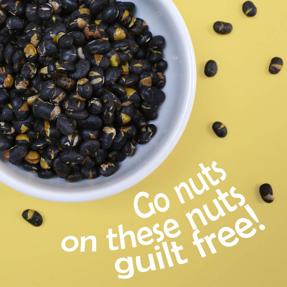 Dry Roasted Black Edamame Snacks - Sea Salt Flavor | High Protein, Low Carb, Keto & Vegan Friendly | Zero Sugar, Healthy Soybean Snacks by Keto Naturals (3 Pack) | Perfect for On-the-Go, Office, or Keto Diet Lifestyle