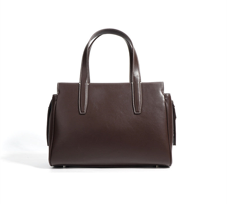 Premium Suede Leather Work Bag for Women & Men - Durable & Stylish Laptop Briefcase for Office, Business, Travel & Commuting