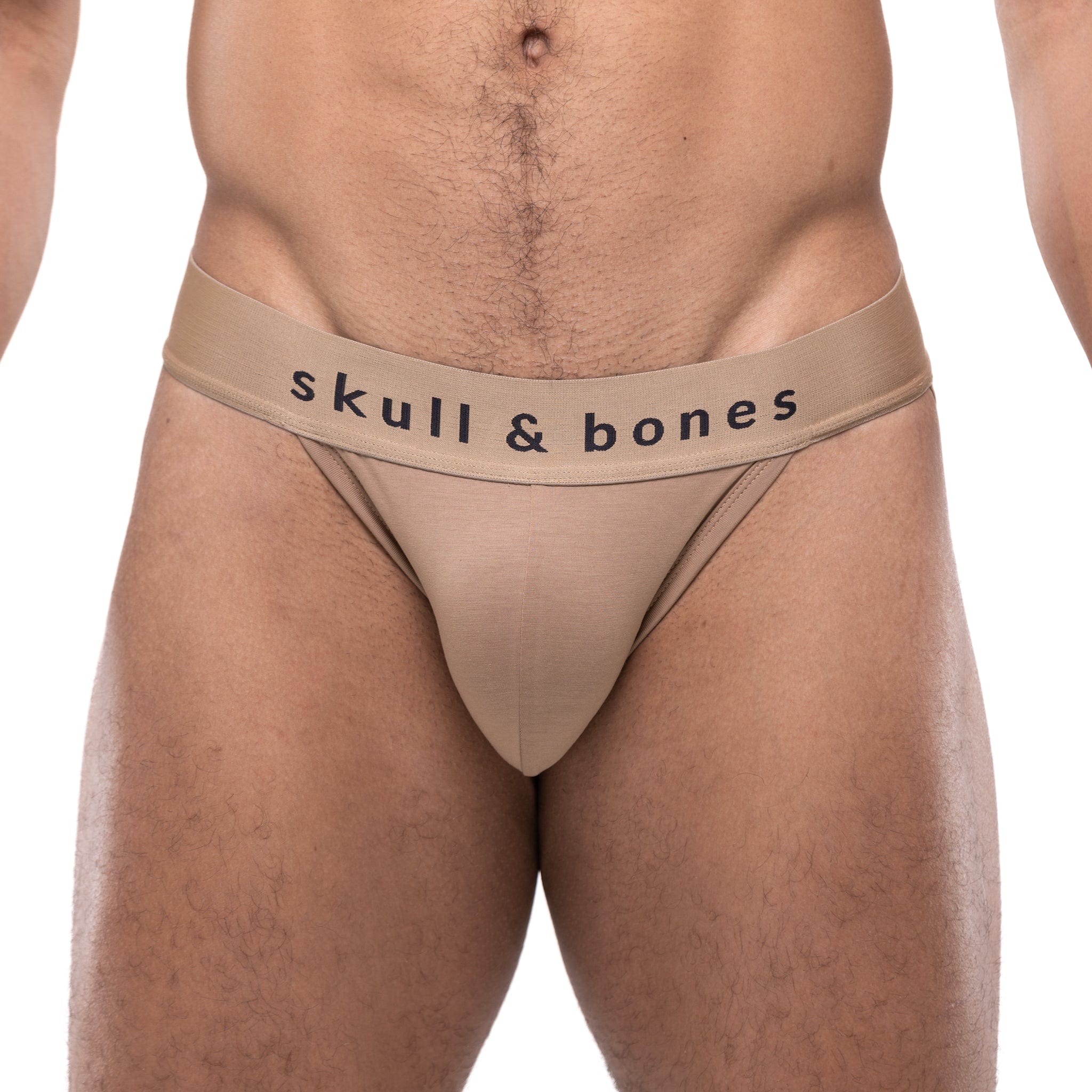 Just The Bones Sport Brief Tan - Comfortable Men's Underwear for Gym, Running & Daily Wear