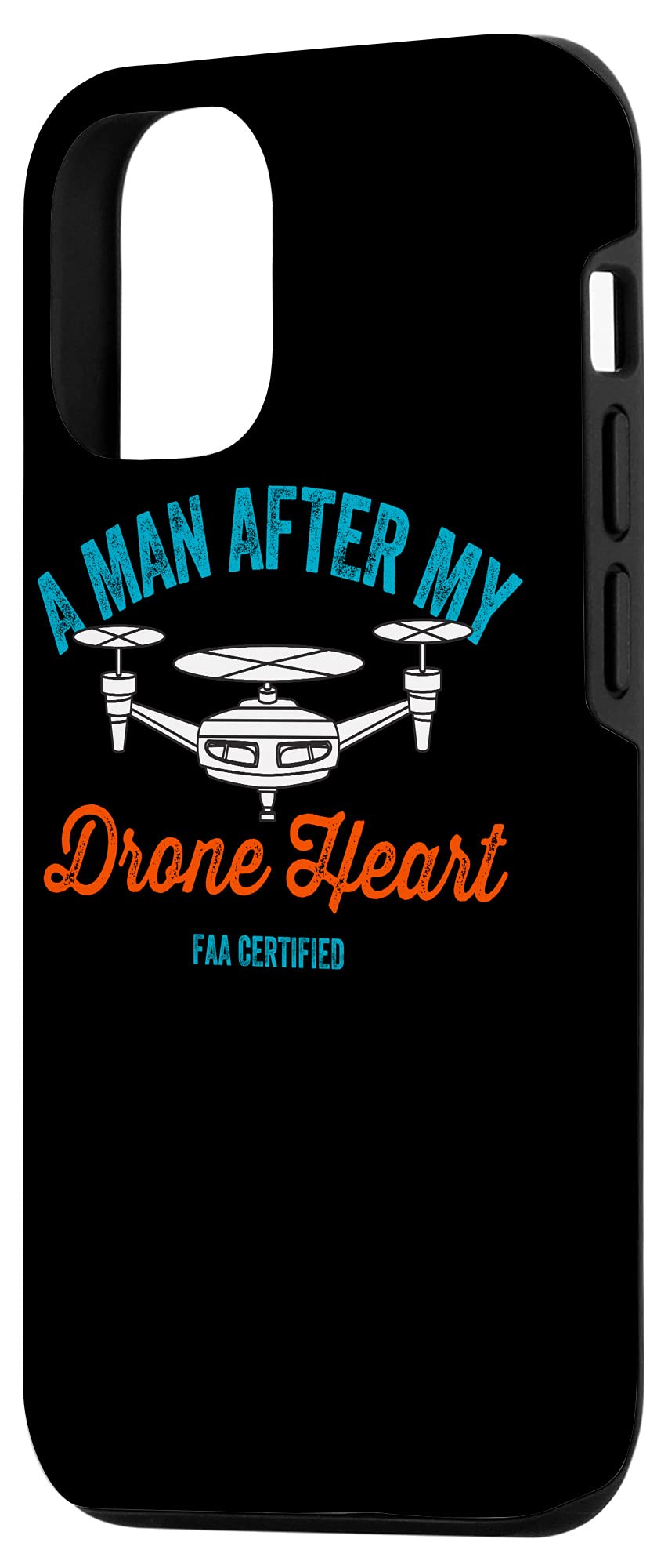 iPhone 12/12 Pro Case for Drone Enthusiasts - FAA Certified Pilot Approved Quadcopter Phone Cover - Perfect for Aerial Photography & Outdoor Adventures