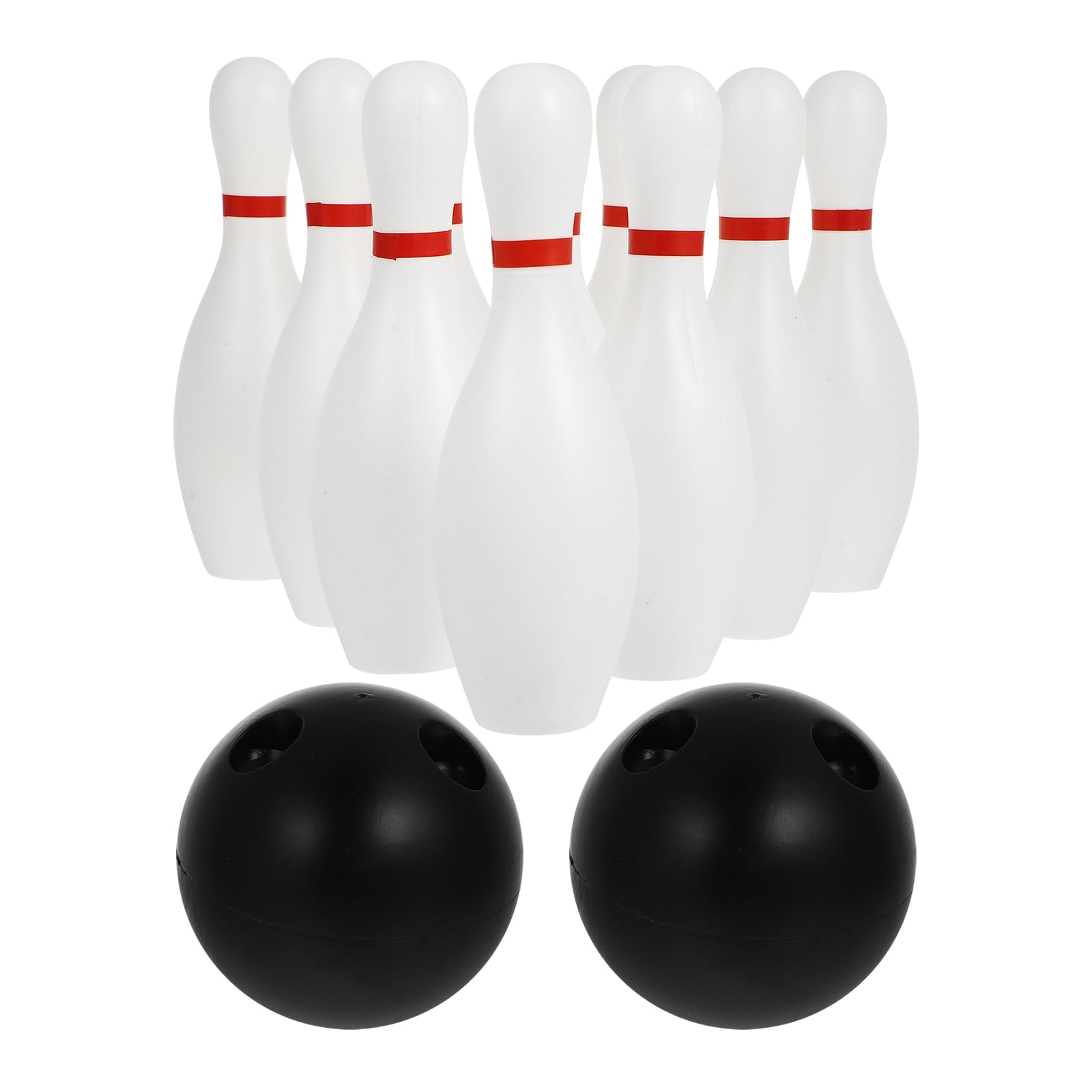 Kisangel Mini Bowling Game Set for Kids - 10 Pins & 2 Balls, Outdoor Sports Toys for Backyard Fun, Family Game Night & Birthday Parties