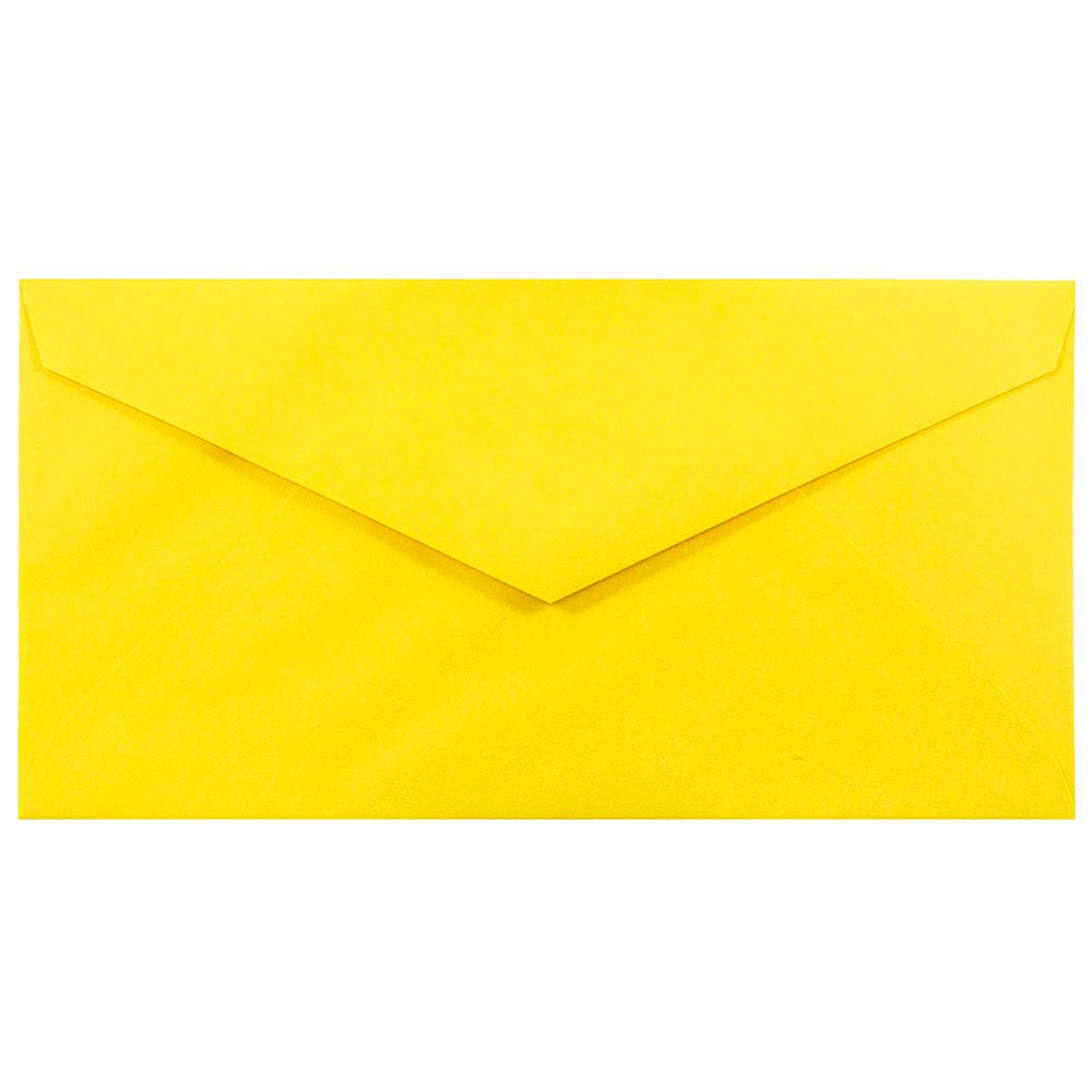 JAM PAPER Monarch Colored Envelopes - 3 7/8 x 7 1/2 Inches - Yellow Recycled Paper - Bulk Pack of 500 - Perfect for Wedding Invitations, Business Mailings & Greeting Cards