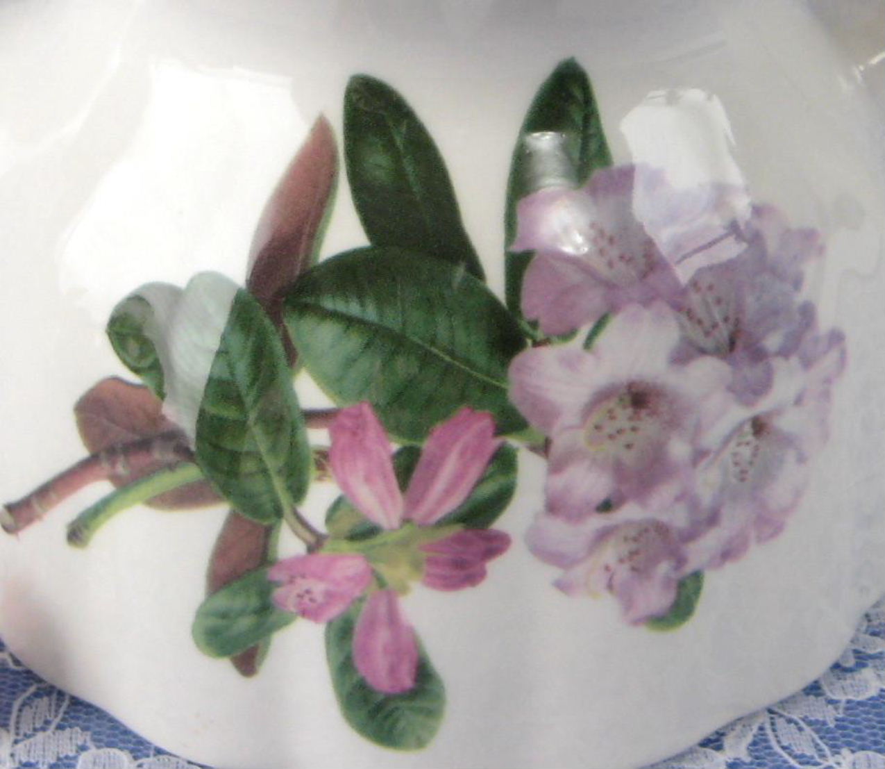 Royal Patrician Rhododendron Teapot - Elegant Pink and Mauve English Azaleas Design for Afternoon Tea Party | Perfect for Garden Tea Parties, Bridal Showers & Vintage Collections