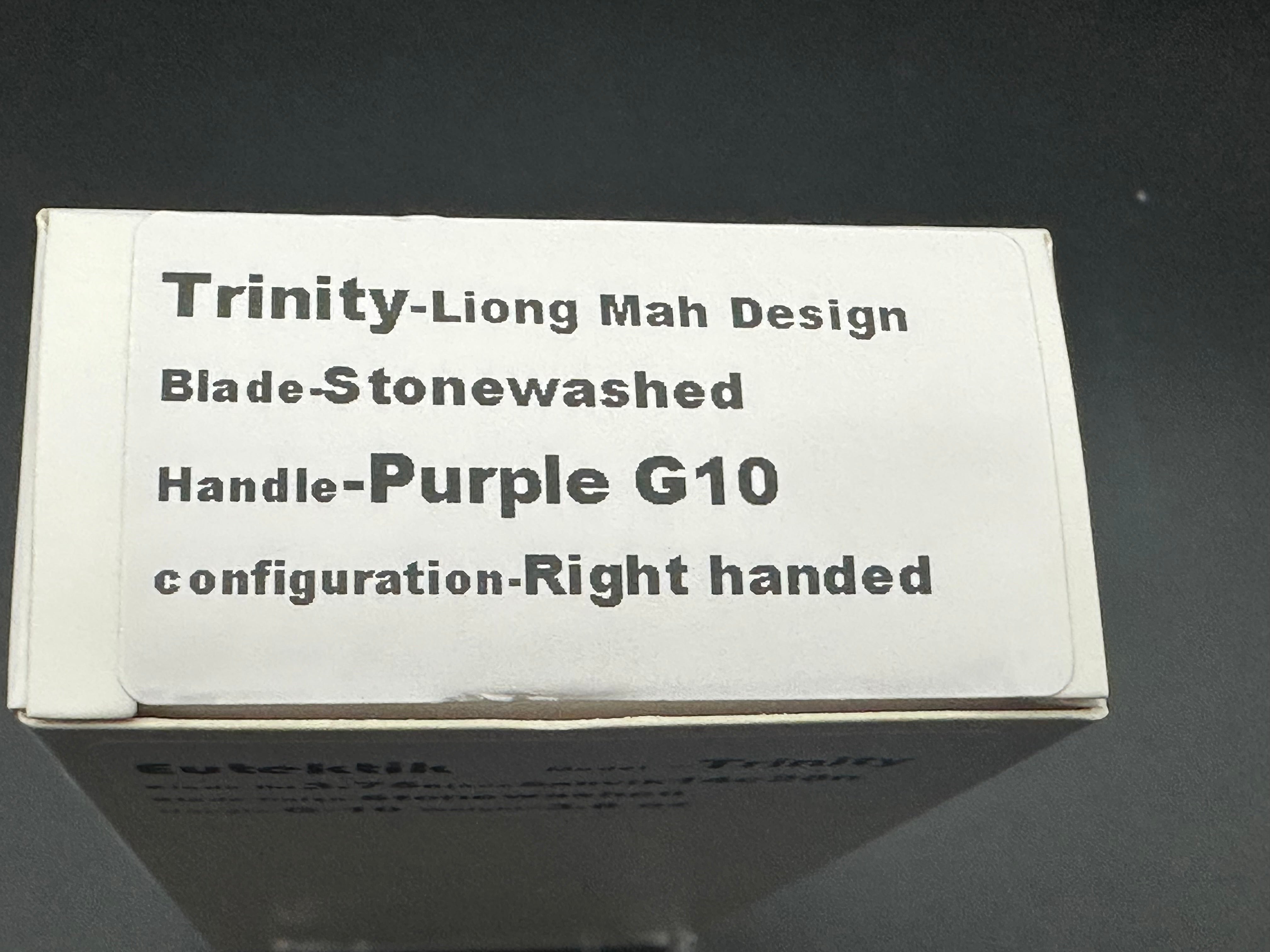 Eutektik Trinity Purple G10 Folding Knife - New in Box with LTK Koozie, Patch & Sticker - Perfect for Outdoor Adventures, Camping & Everyday Carry (EDC)