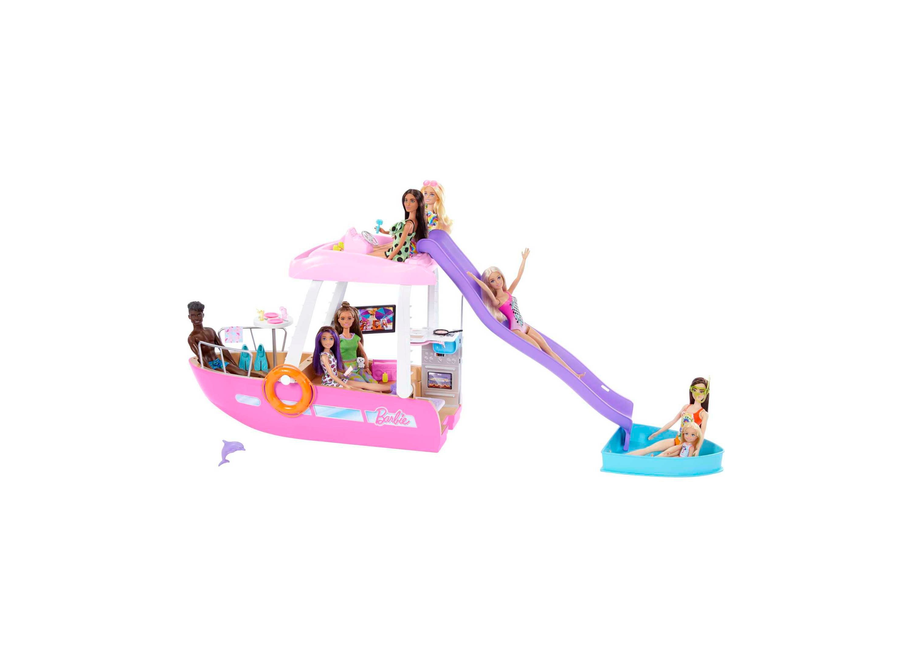 Barbie Dream Boat Playset - Interactive Ocean Adventure Toy for Kids with Lights & Sounds - Perfect for Imaginative Play & Water Fun