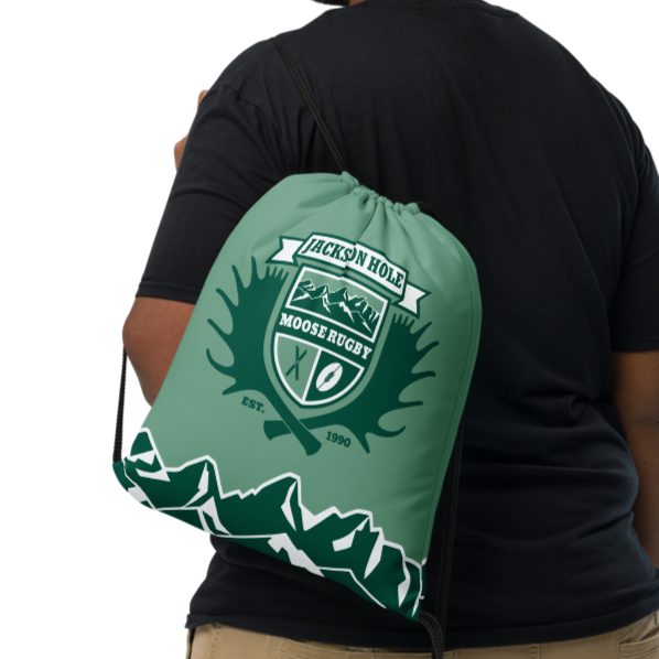 JH Moose Rugby Drawstring Bag - Durable Sports Backpack for Rugby, Gym & Travel - Perfect for Training, School & Outdoor Activities