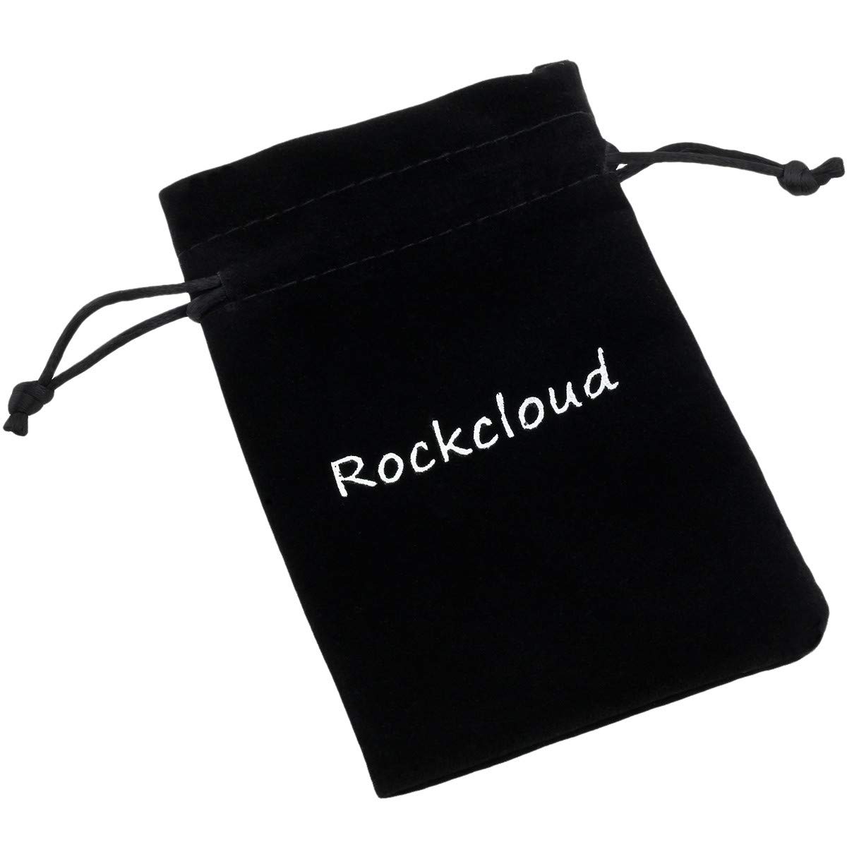 RockCloud 2-Pack L-Shaped Crystal Curtain Holdbacks - Obsidian Black Wall Mounted Drape Tiebacks for Windows, Home & Office Decor - Perfect for Living Room, Bedroom and Sheer Curtains