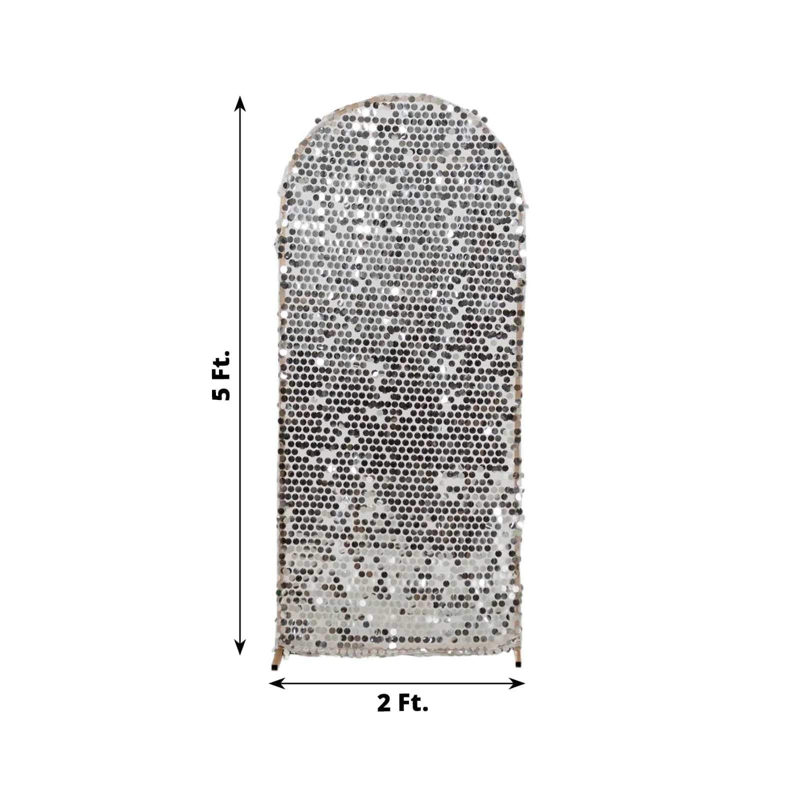 Sparkly Big Payette Sequin Fitted Chiara Backdrop Stand Cover - Elegant Party Decor for Weddings, Events & Photo Booths