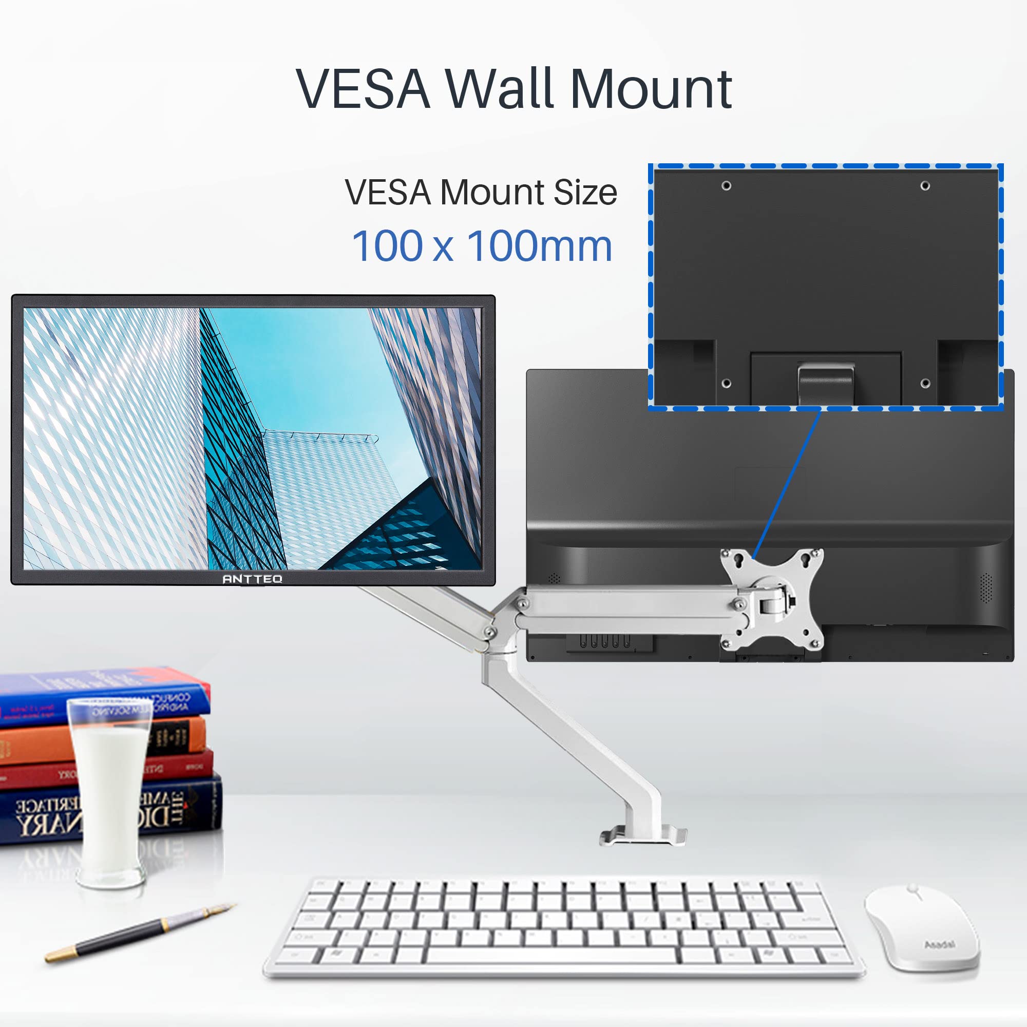 22 Inch Business Computer Monitor - FHD 1080p 75Hz LED Desktop Monitor with Low Blue Light & Eye Comfort, HDMI VGA Ports, Black - Perfect for Office Work, Gaming, and Home Use