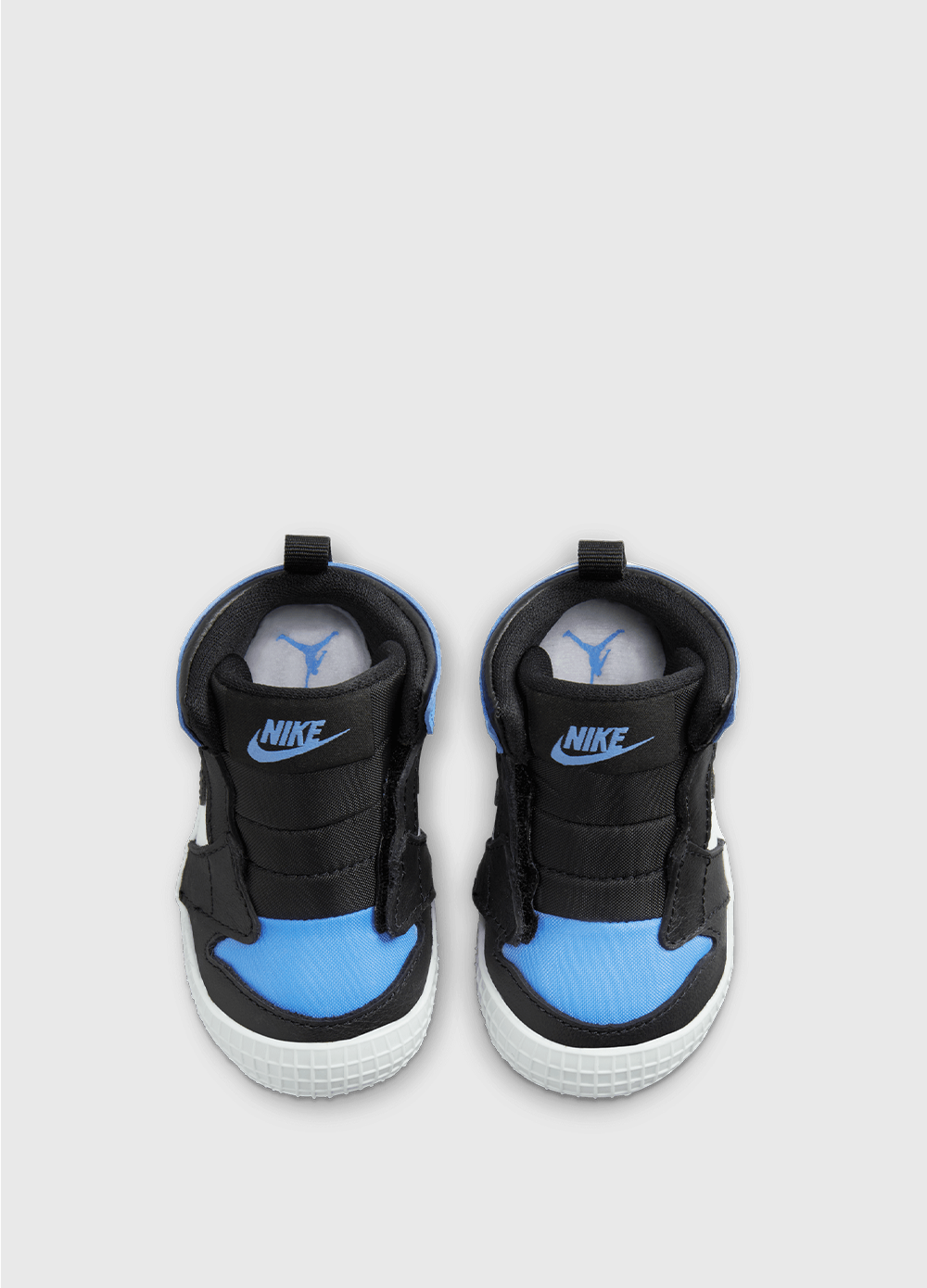 Air Jordan 1 Baby Crib Shoes 'UNC Toe' Sneakers for Infants - Comfortable First Walking Booties for Boys & Girls - Perfect for Nursery, Photoshoots, and Special Occasions