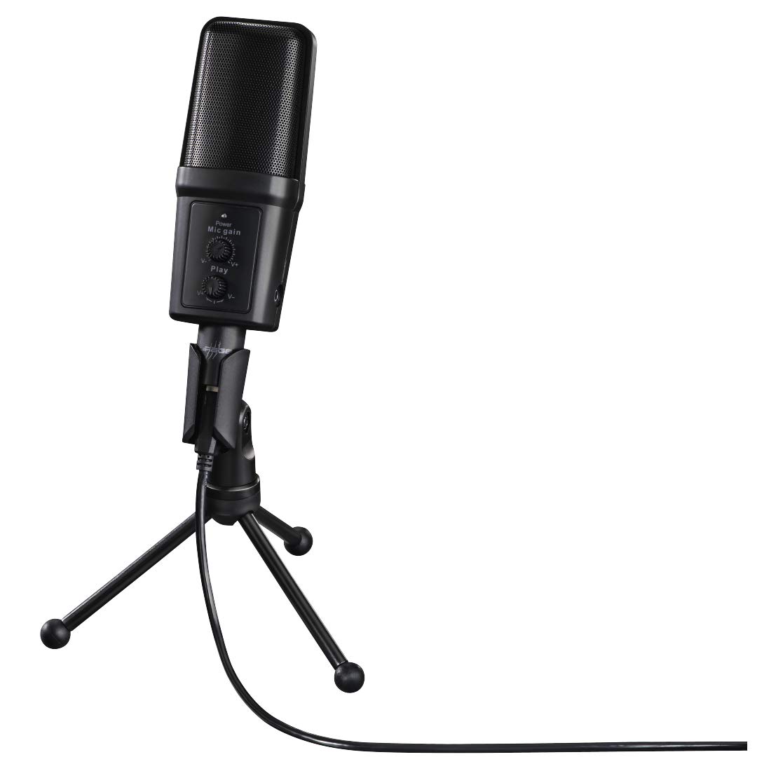 Hama uRage Micro xStr3am Revolution USB Microphone for Streaming, Podcasting, Voiceover, Vlogging & Gaming - Professional Studio-Quality Condenser Mic with Desktop Stand (Perfect for Twitch, YouTube & Home Recording)