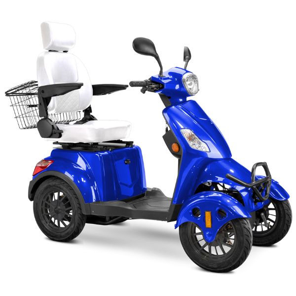 Premium Full Size 4 Wheel Mobility Scooter for Adults - Lightweight Electric Wheelchair with Long Battery Life - Ideal for Outdoor Travel, Shopping & Daily Mobility Assistance