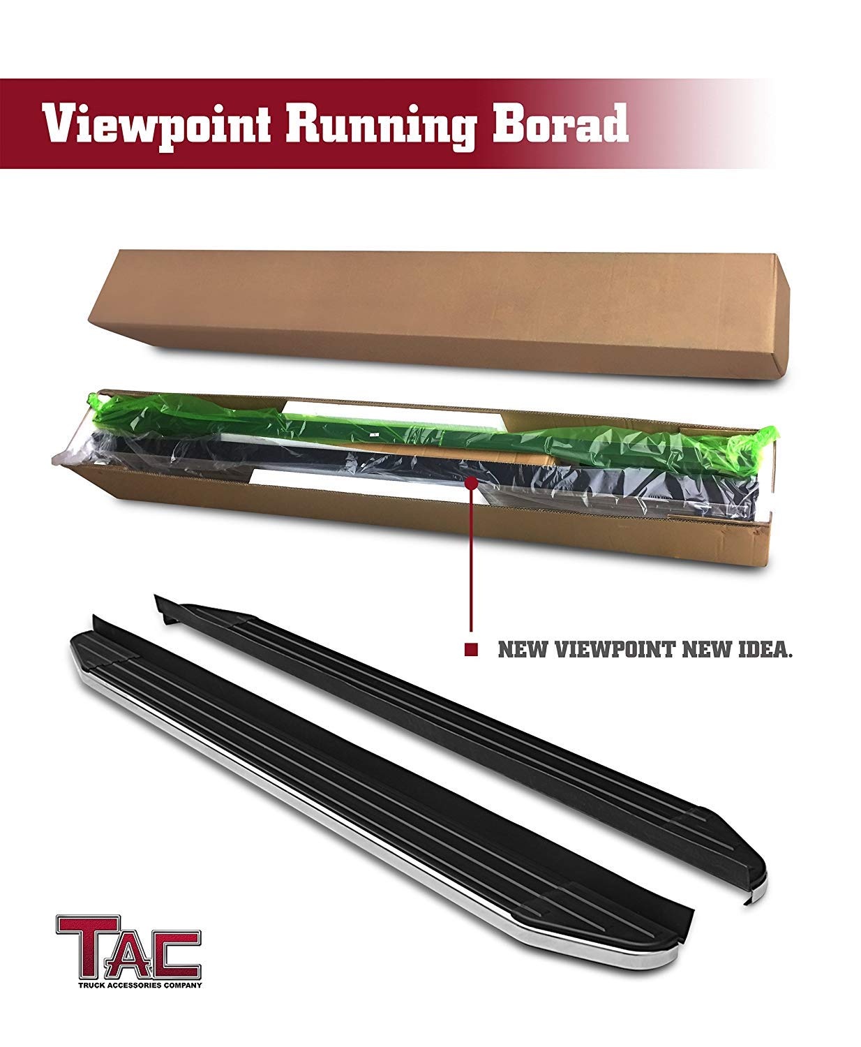 2011-2020 Toyota Sienna Aluminum Black Running Boards - Heavy Duty Side Steps Nerf Bars (Excludes SE Model) | Off Road Rock Panel Protection | 2-Piece Set for Enhanced Vehicle Access & Style