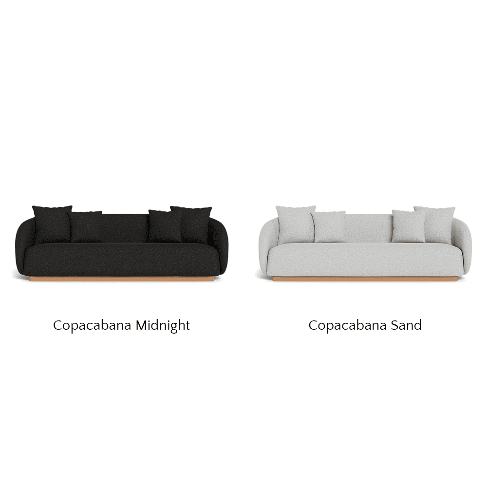 Como Outdoor 3-Seat Patio Sofa Set - Waterproof Wicker Furniture for Garden, Poolside, Deck & Backyard Relaxation