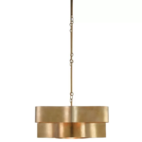 Elegant 6-Light Lotus Chandelier - Classic Floral Ceiling Light Fixture for Dining Room, Bedroom, or Living Room Decor