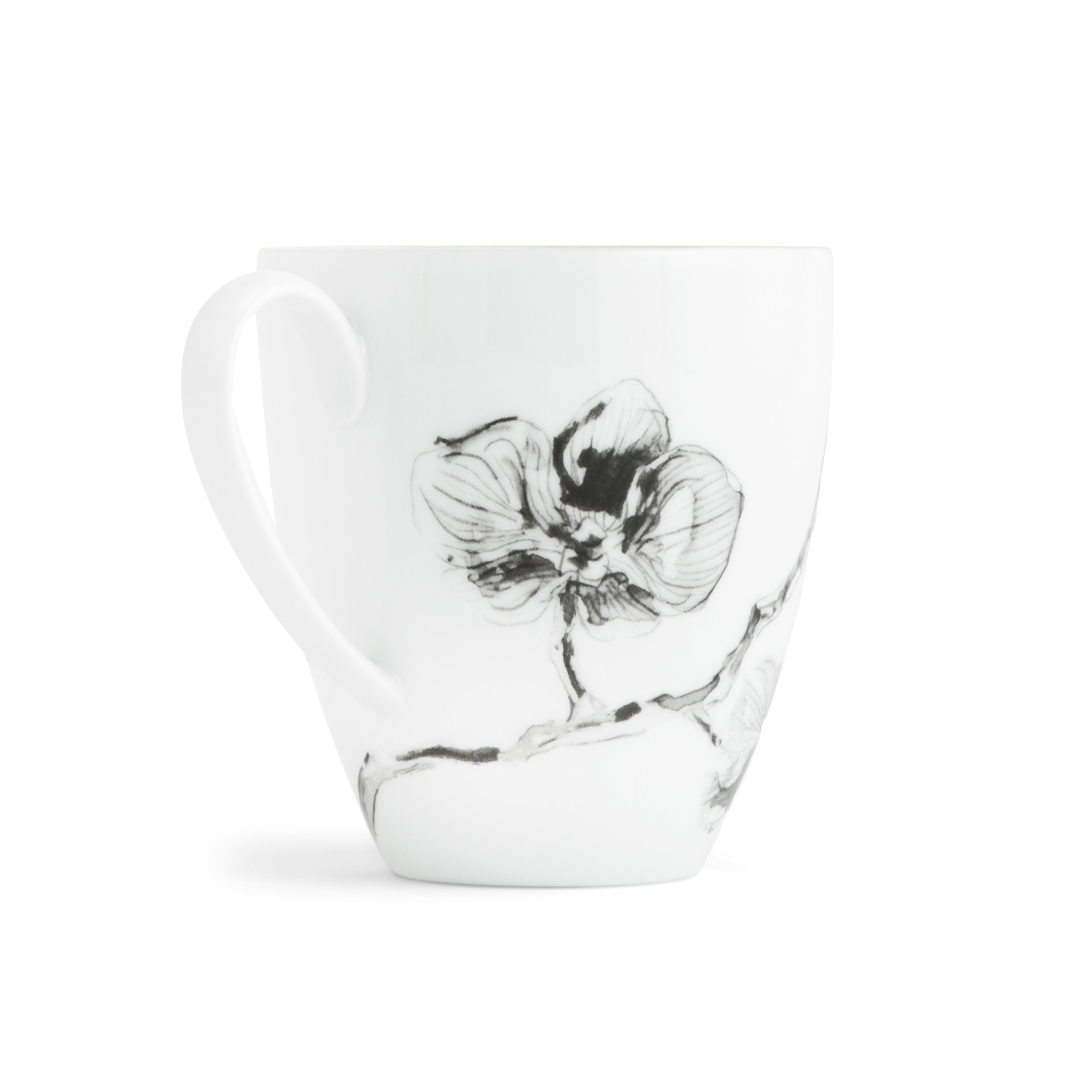 Premium Black Orchid Porcelain Dinnerware Set - Elegant 16-Piece Tableware for Fine Dining, Parties & Special Occasions