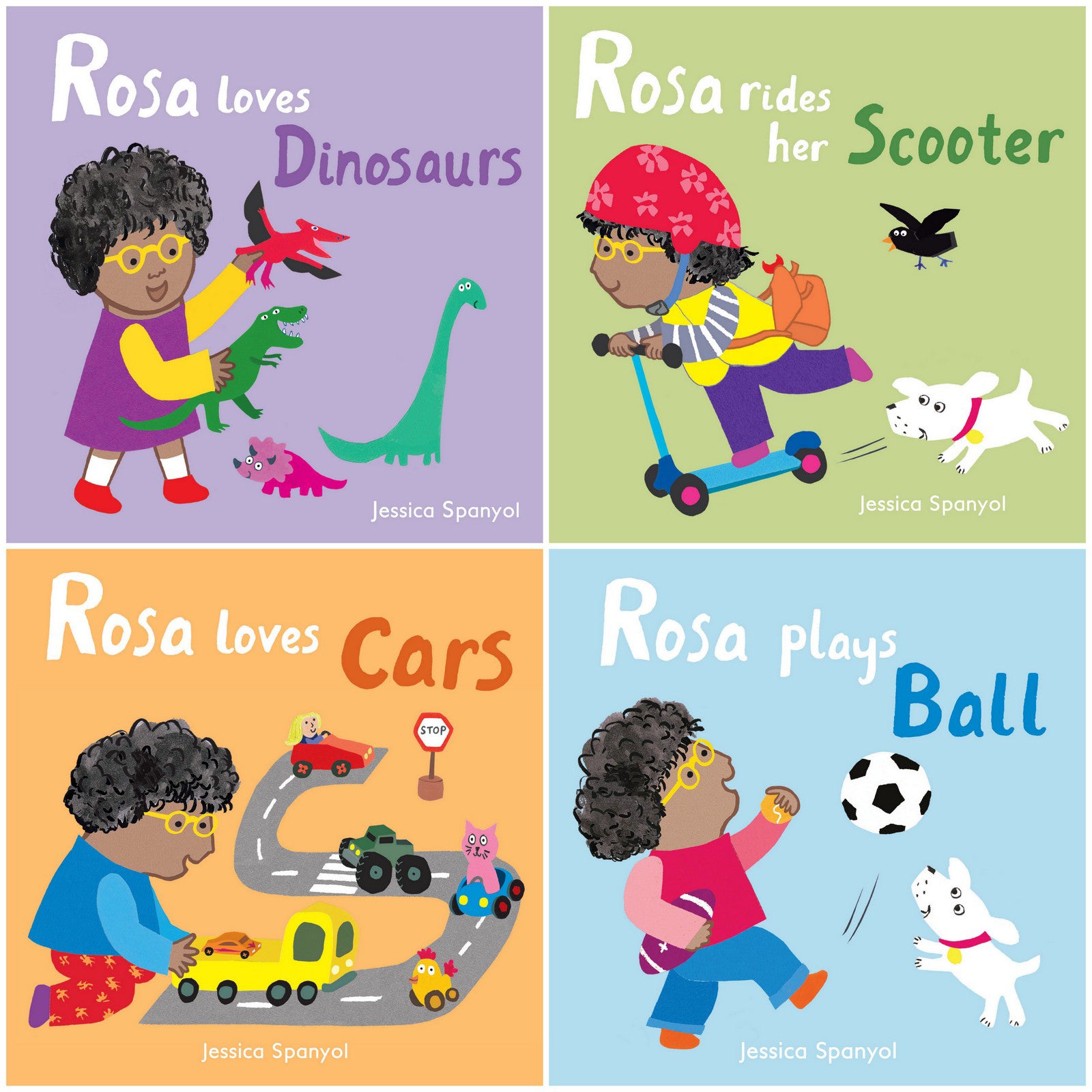 Rosa Bilingual Board Book Set - 4-Piece Spanish & English Learning Books for Toddlers | Perfect for Early Childhood Education & Bilingual Development