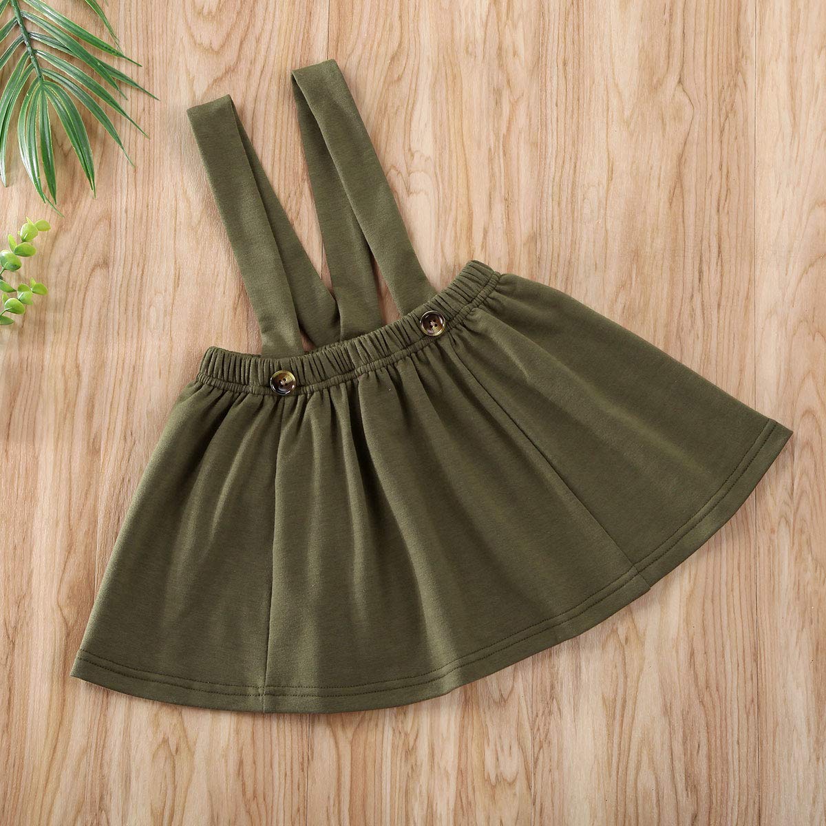 HEZIOWYUN Toddler Baby Girl Velvet Suspender Skirt Outfit - Soft Ruffle Strap Dress & Overall Set for Photoshoot, Birthday Party, Holiday Outfits