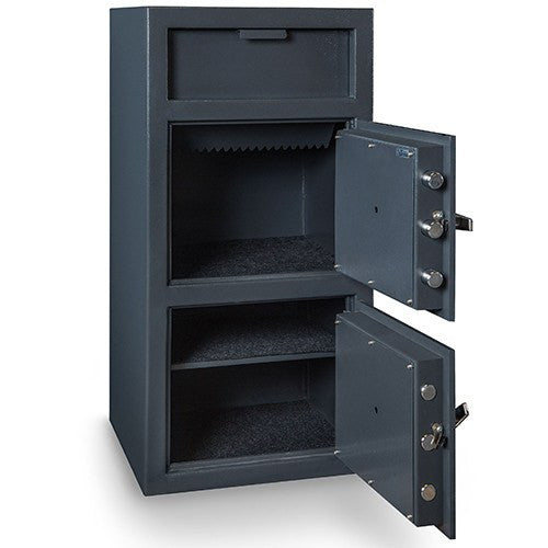 Hollon FDD 4020CC Dual Door Commercial Depository Safe - Secure Cash Management for Retail Stores & Banks
