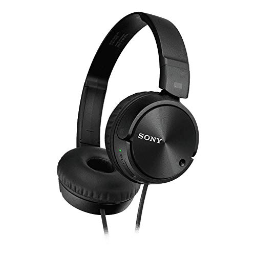 Sony MDRZX110NC Wireless Noise Canceling Over-Ear Headphones with Mic - Black | for Travel, Work & Music Listening