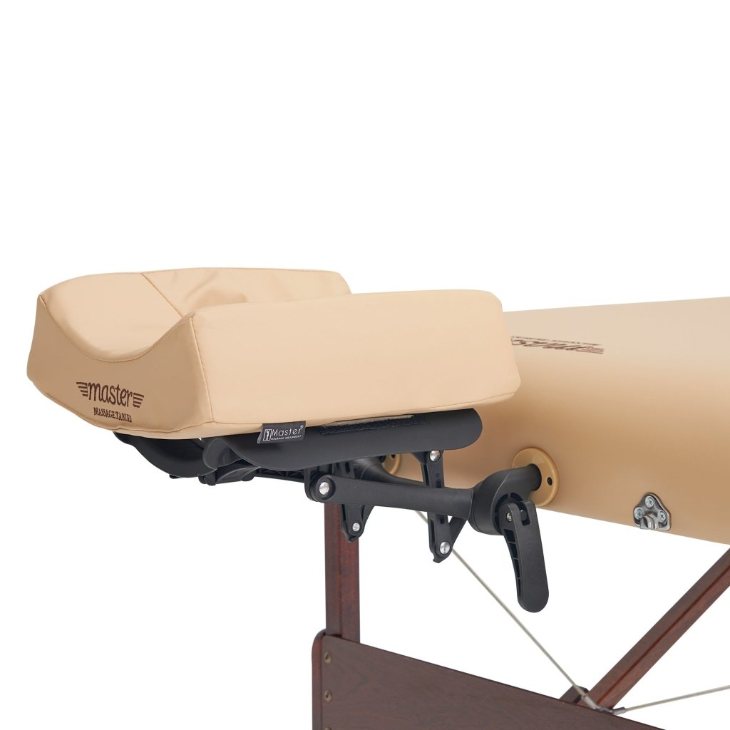 Master Massage ED Deluxe Universal Size Adjustable Face Cradle for Massage Tables - 6-Way Headrest Pillow with Cushion Support - Perfect for Spa, Salon, and Physical Therapy Sessions