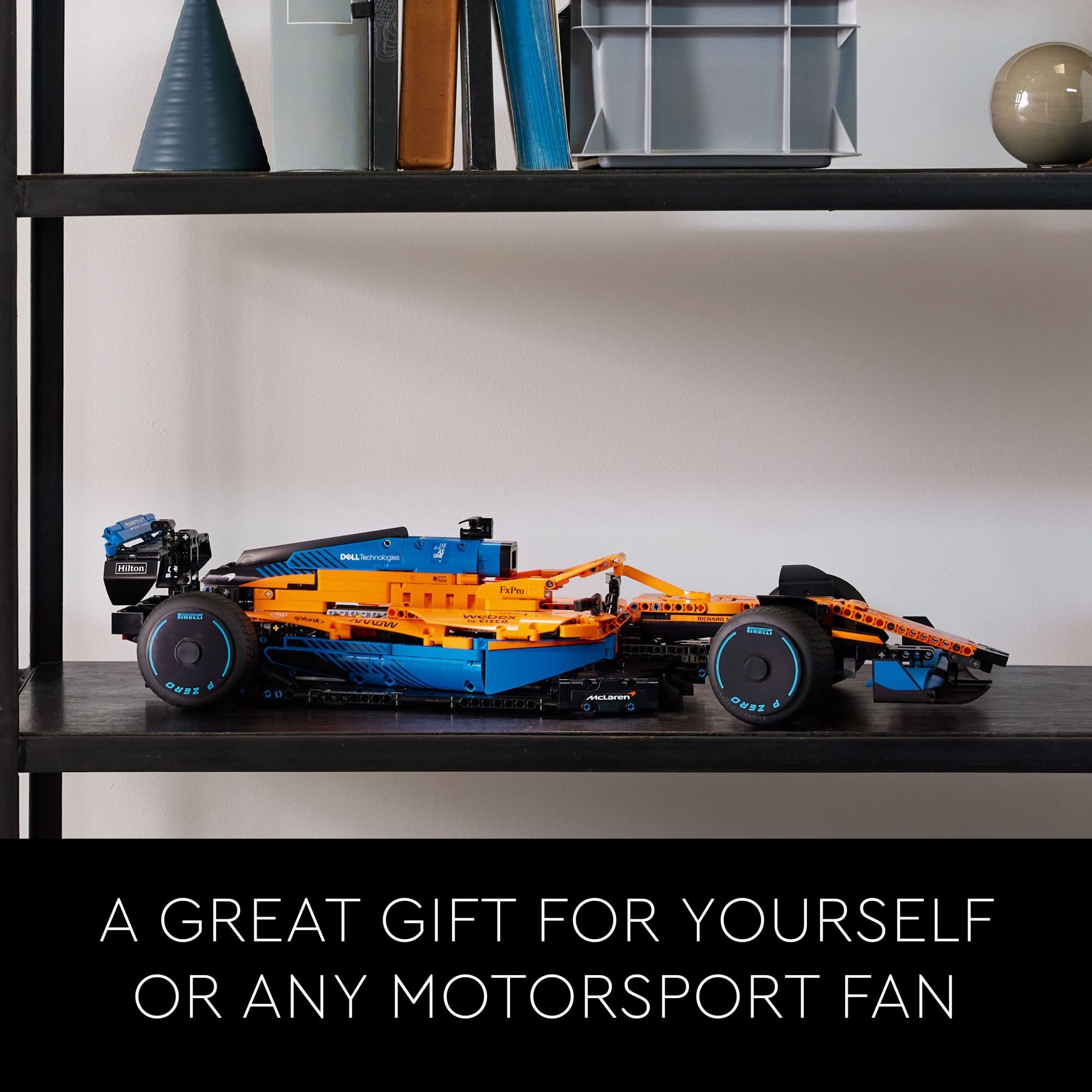 LEGO 42141 Technic McLaren Formula 1 2022 Race Car Building Kit - 1487 Pieces, F1 Collector's Model for Adults, Perfect Gift for Men & Women - Display as Home Office Decor (Ideal for Racing Fans & LEGO Enthusiasts)