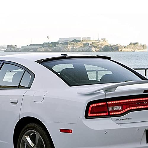 Carbon Fiber Rear Window Roof Visor Spoiler Wing Body Kit for 2010-2015 Chevy Camaro Coupe - High Performance & Stylish Upgrade - Perfect for Car Enthusiasts & Racing Events