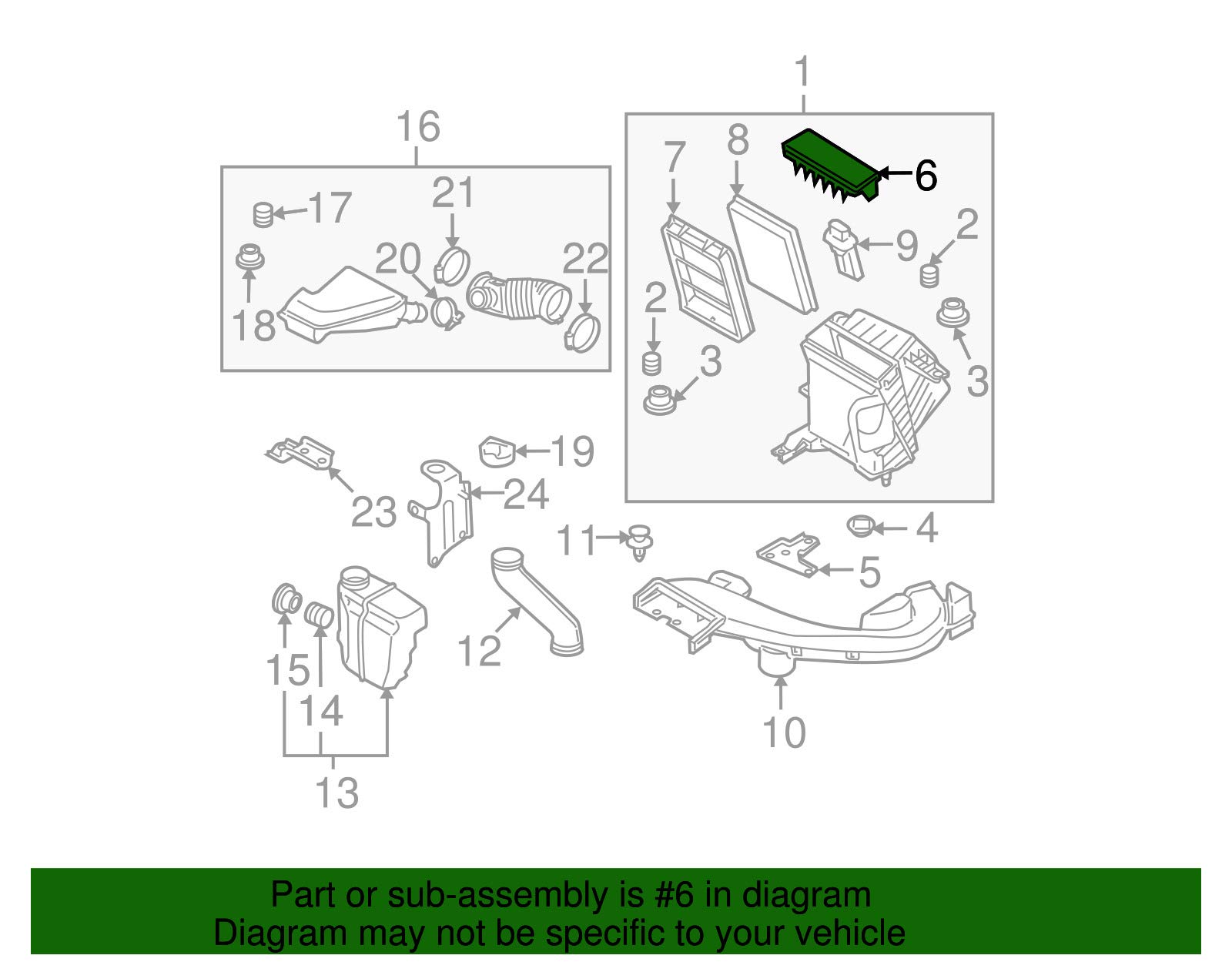 Nissan 16526-JG30A Engine Cover Replacement - Compatible with Select Nissan Models - Durable & Perfect Fit - Ideal for Engine Protection & Maintenance
