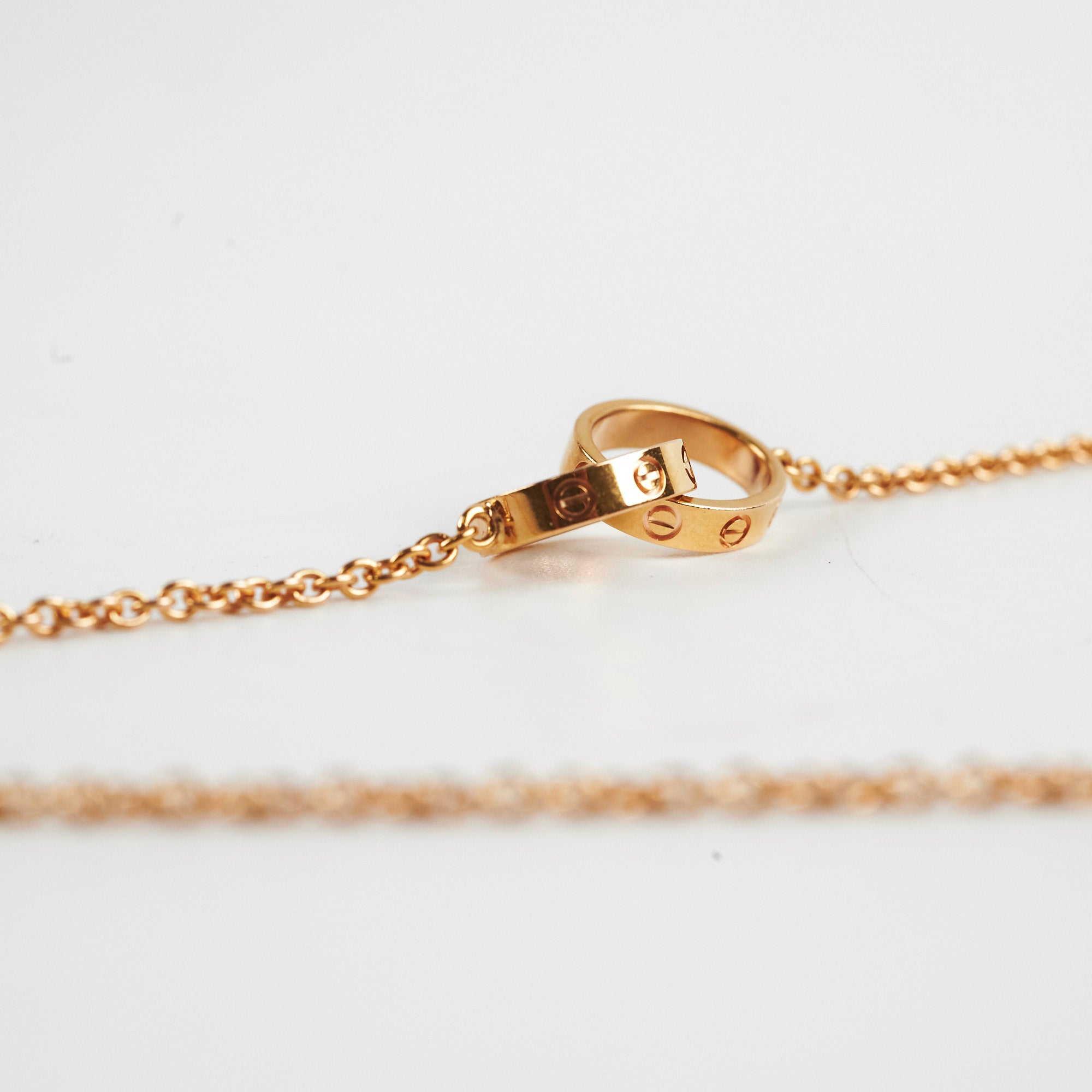 Cartier Love Baby Love Necklace - 18K Gold Plated Diamond Pendant for Women | Elegant Jewelry Gift for Her | Perfect for Anniversaries, Birthdays & Special Occasions