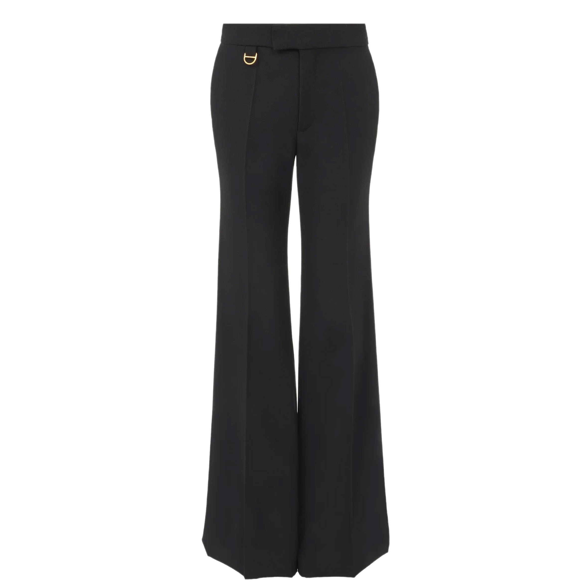 Stylish Flared Tailored Trousers for Women - Classic Black High Waist Pants | Perfect for Office, Casual Wear & Evening Outfits